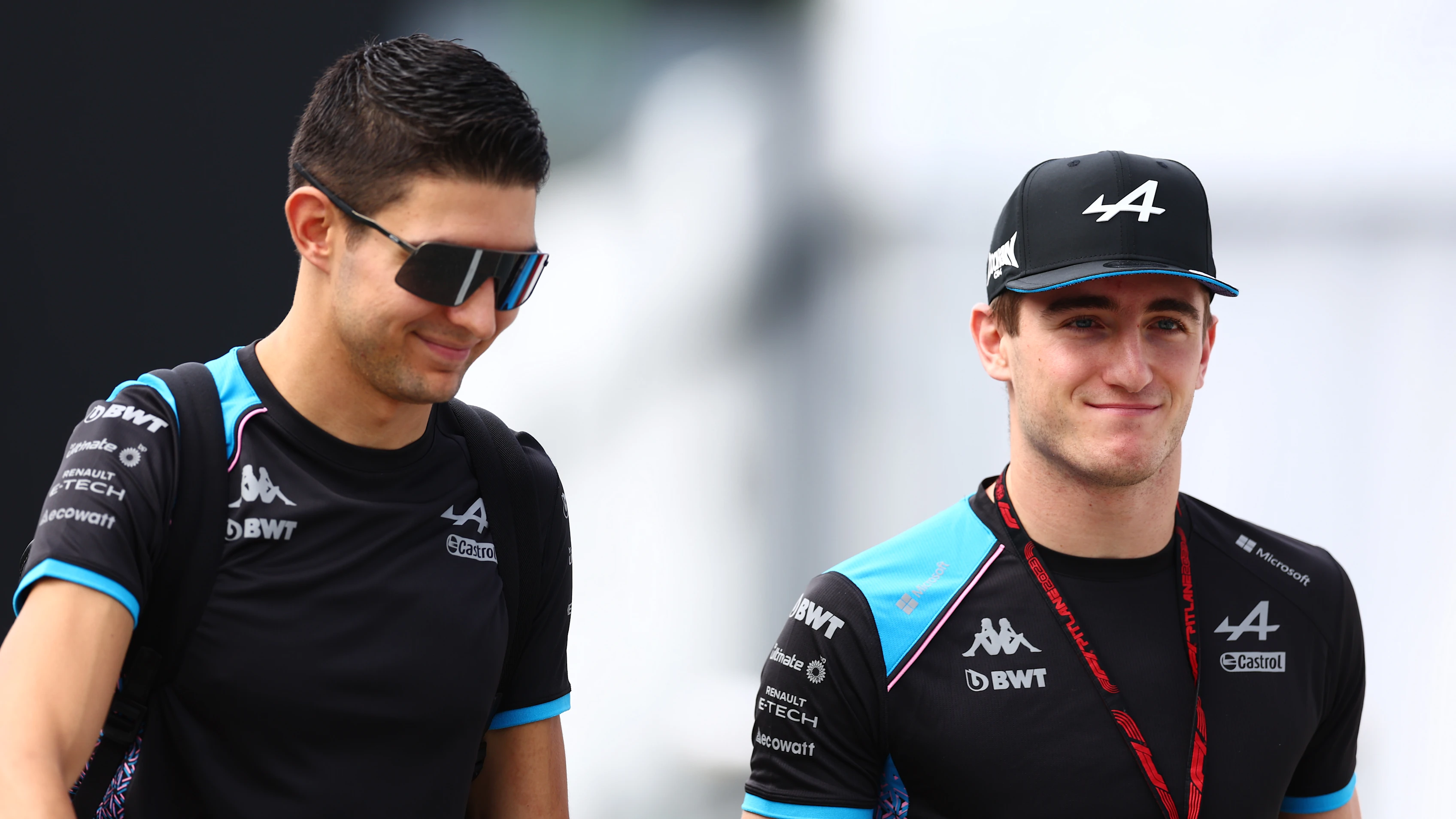 SUZUKA, JAPAN - SEPTEMBER 22: Esteban Ocon of France and Alpine F1 and Jack Doohan of Australia and