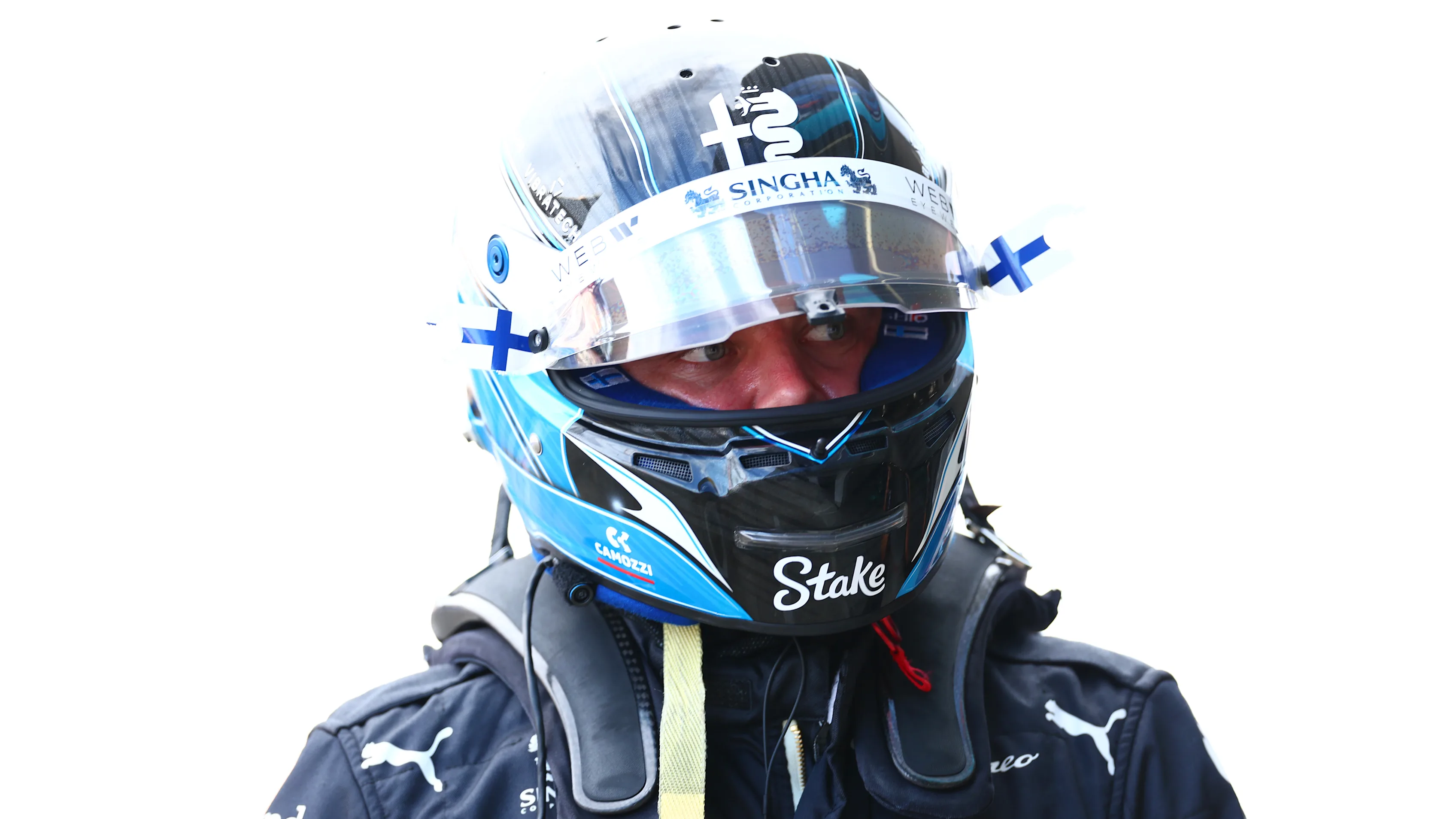 SUZUKA, JAPAN - SEPTEMBER 23: 16th placed qualifier Valtteri Bottas of Finland and Alfa Romeo F1 walks in the Pitlane during qualifying ahead of the F1 Grand Prix of Japan at Suzuka International Racing Course on September 23, 2023 in Suzuka, Japan. (Photo by Dan Istitene - Formula 1/Formula 1 via Getty Images)