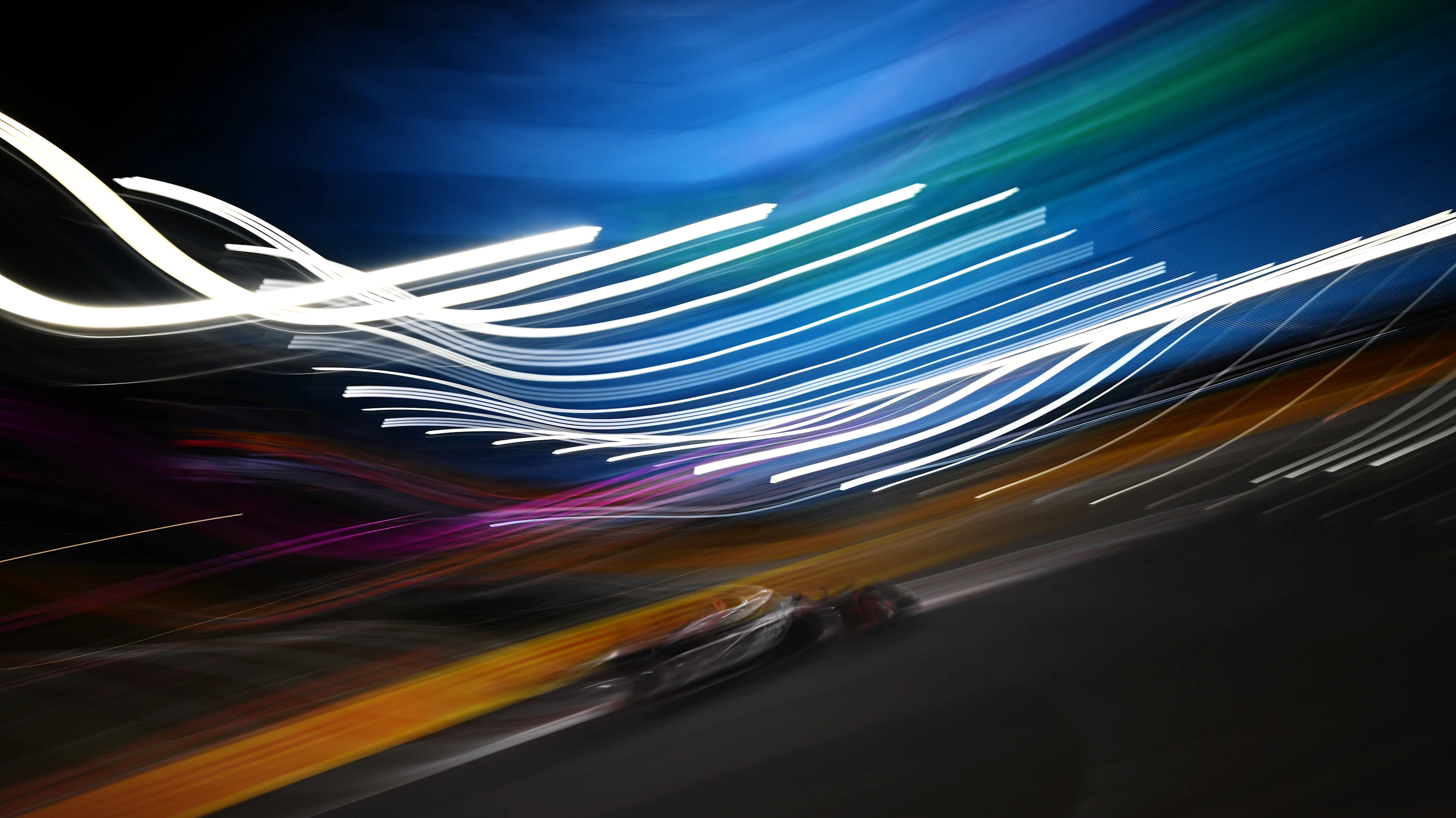 LAS VEGAS, NEVADA - NOVEMBER 18: Kevin Magnussen of Denmark driving the (20) Haas F1 VF-23 Ferrari on track during qualifying ahead of the F1 Grand Prix of Las Vegas at Las Vegas Strip Circuit on November 18, 2023 in Las Vegas, Nevada. (Photo by Clive Mason - Formula 1/Formula 1 via Getty Images)