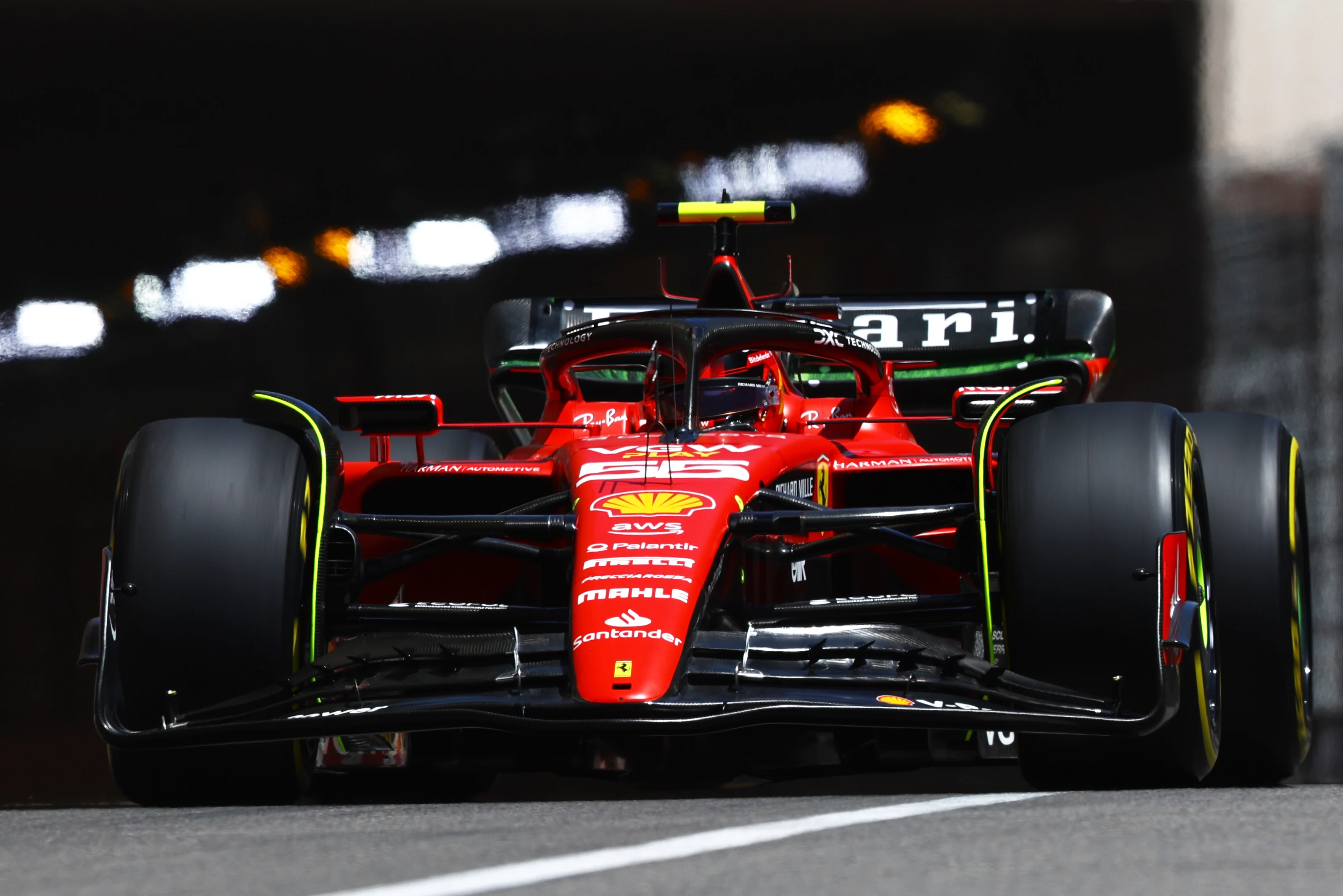 MONTE-CARLO, MONACO - MAY 26: Carlos Sainz of Spain driving (55) the Ferrari SF-23 on track during
