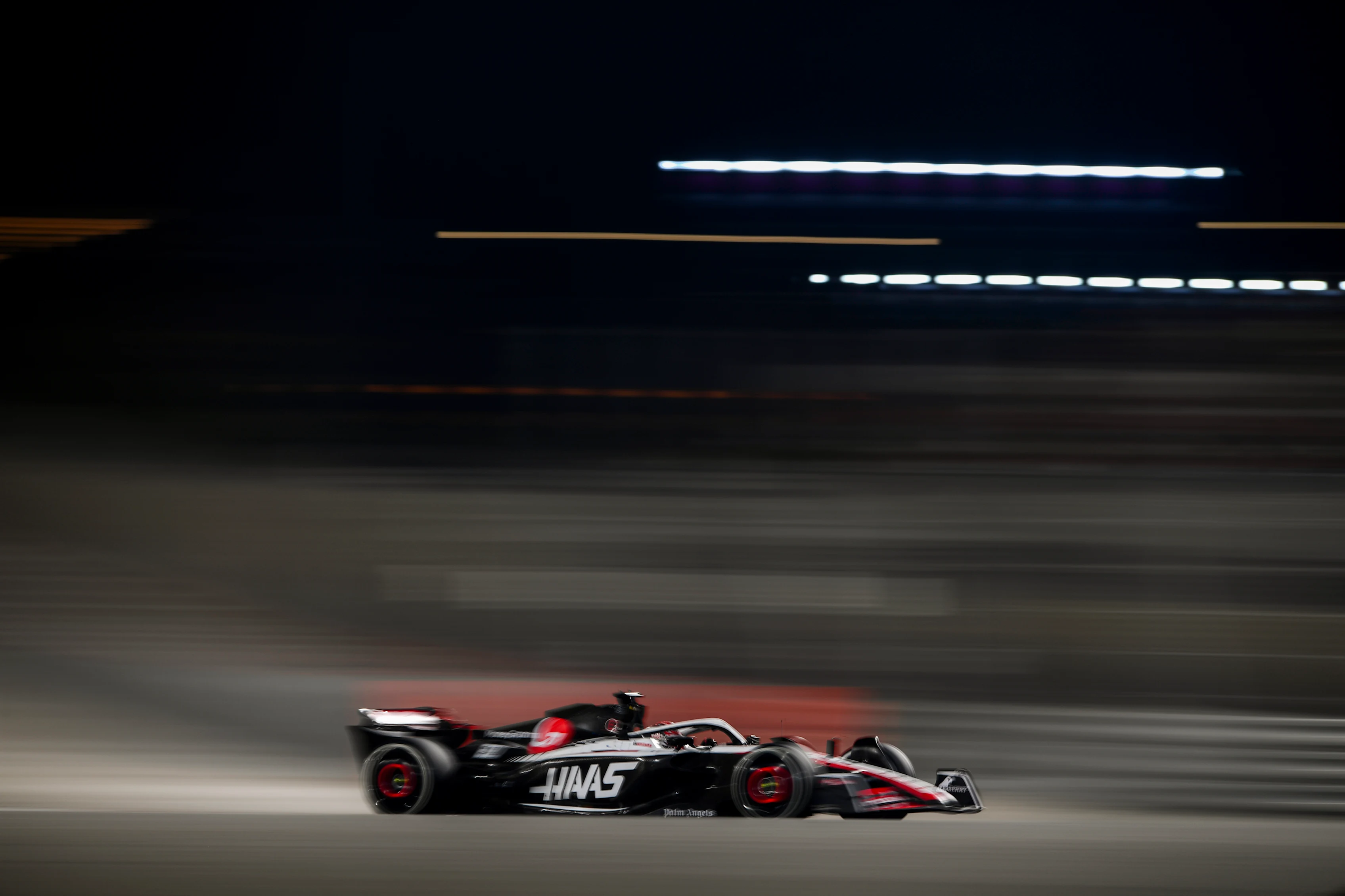 LUSAIL CITY, QATAR - OCTOBER 08: Nico Hulkenberg of Germany driving the (27) Haas F1 VF-23 Ferrari