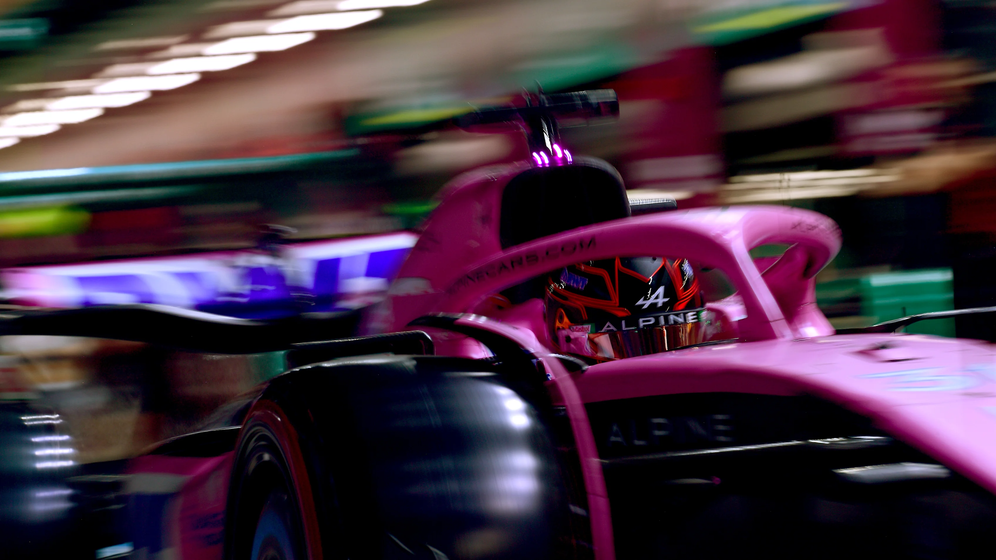 JEDDAH, SAUDI ARABIA - MARCH 18: Esteban Ocon of France driving the (31) Alpine F1 A523 Renault in the Pitlane during qualifying ahead of the F1 Grand Prix of Saudi Arabia at Jeddah Corniche Circuit on March 18, 2023 in Jeddah, Saudi Arabia. (Photo by Mario Renzi - Formula 1/Formula 1 via Getty Images)