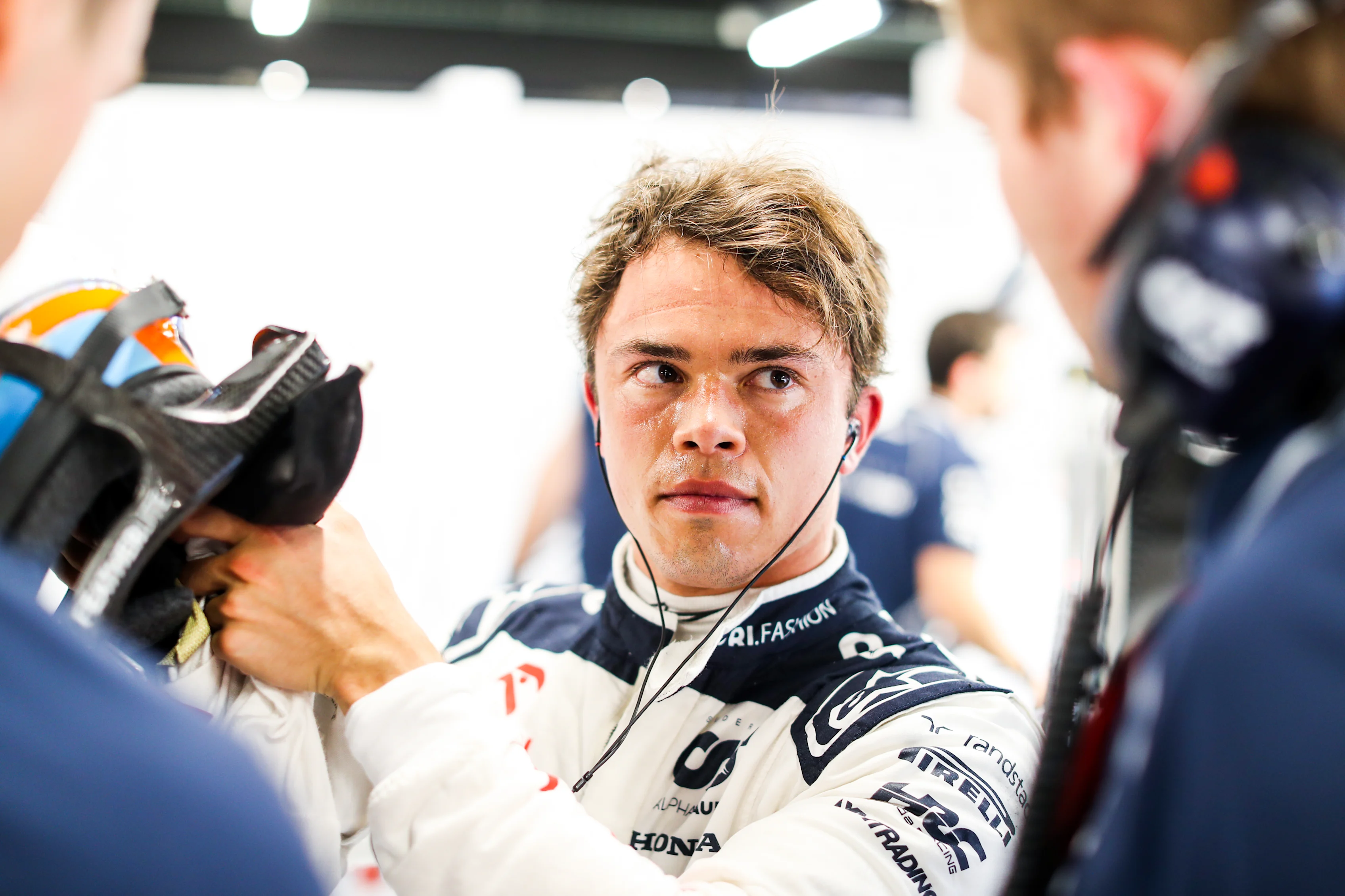 MONTMELO, SPAIN - JUNE 02: Nyck de Vries of Scuderia AlphaTauri and The Netherlands  during practice ahead of the F1 Grand Prix of Spain at Circuit de Catalunya on June 02, 2023 in Montmelo, Spain. (Photo by Peter Fox/Getty Images)