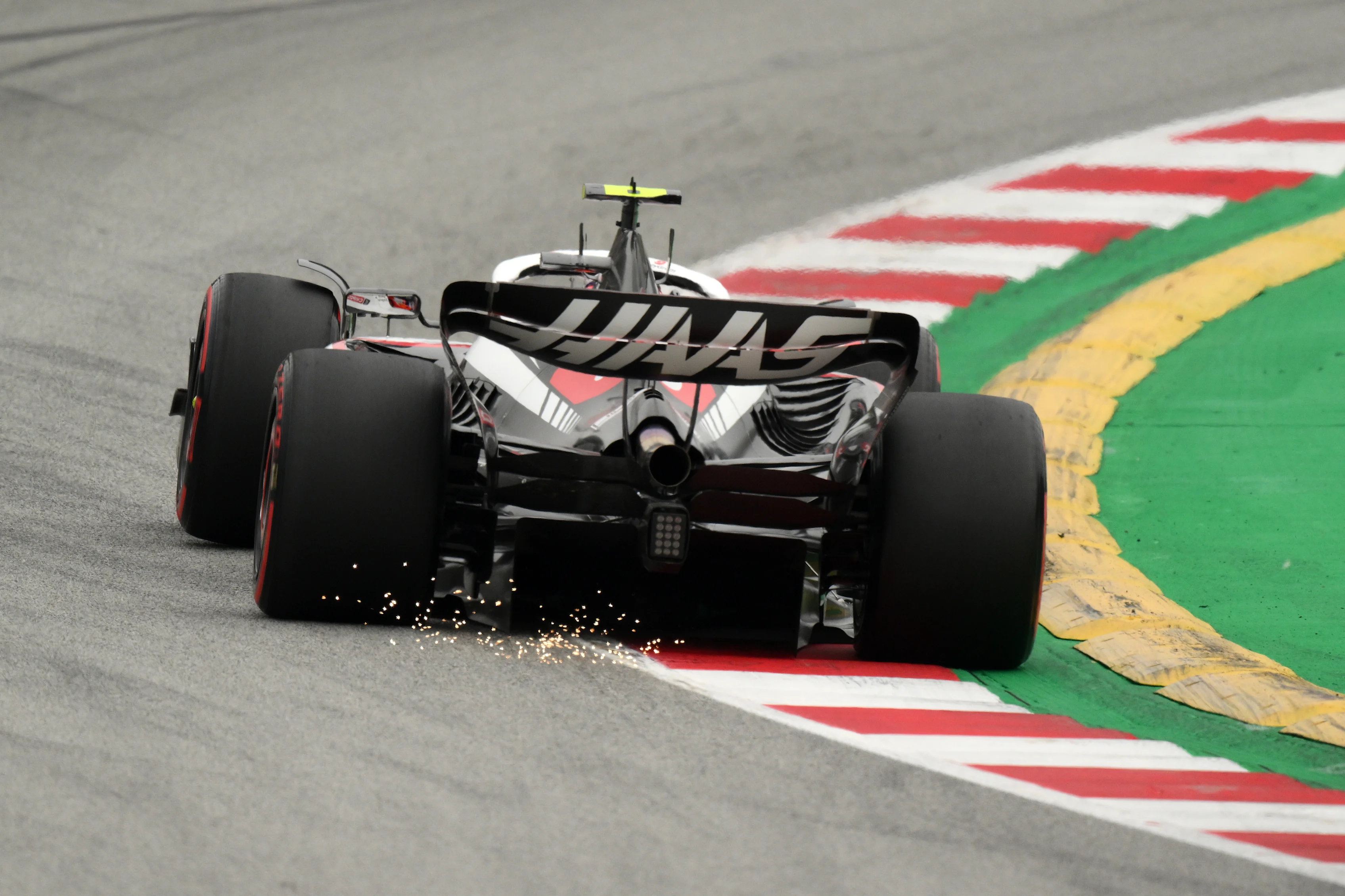 BARCELONA, SPAIN - JUNE 03: Nico Hulkenberg of Germany driving the (27) Haas F1 VF-23 Ferrari on track during qualifying ahead of the F1 Grand Prix of Spain at Circuit de Barcelona-Catalunya on June 03, 2023 in Barcelona, Spain. (Photo by David Ramos/Getty Images)
