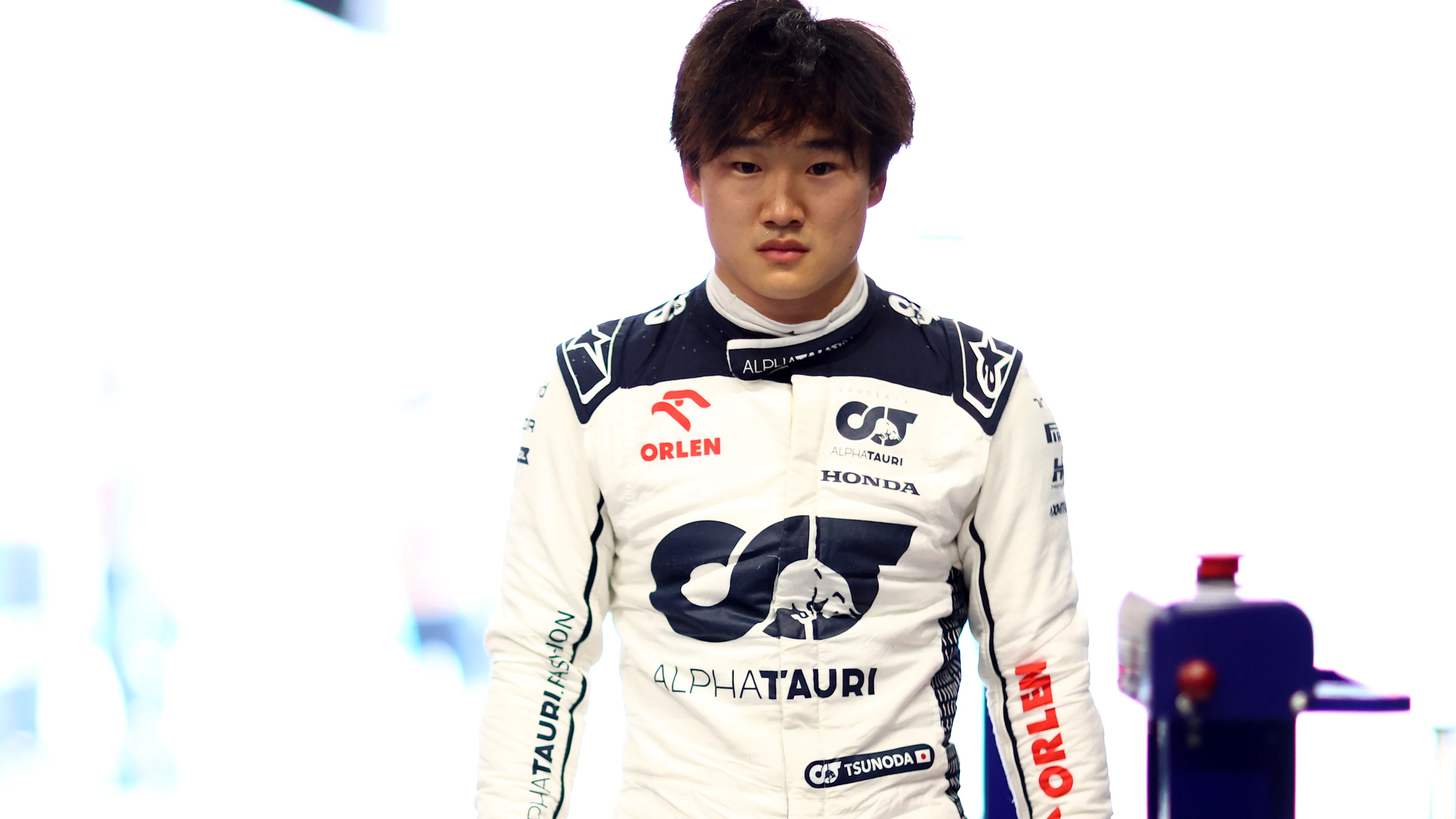 BARCELONA, SPAIN - JUNE 03: 15th placed qualifier Yuki Tsunoda of Japan and Scuderia AlphaTauri