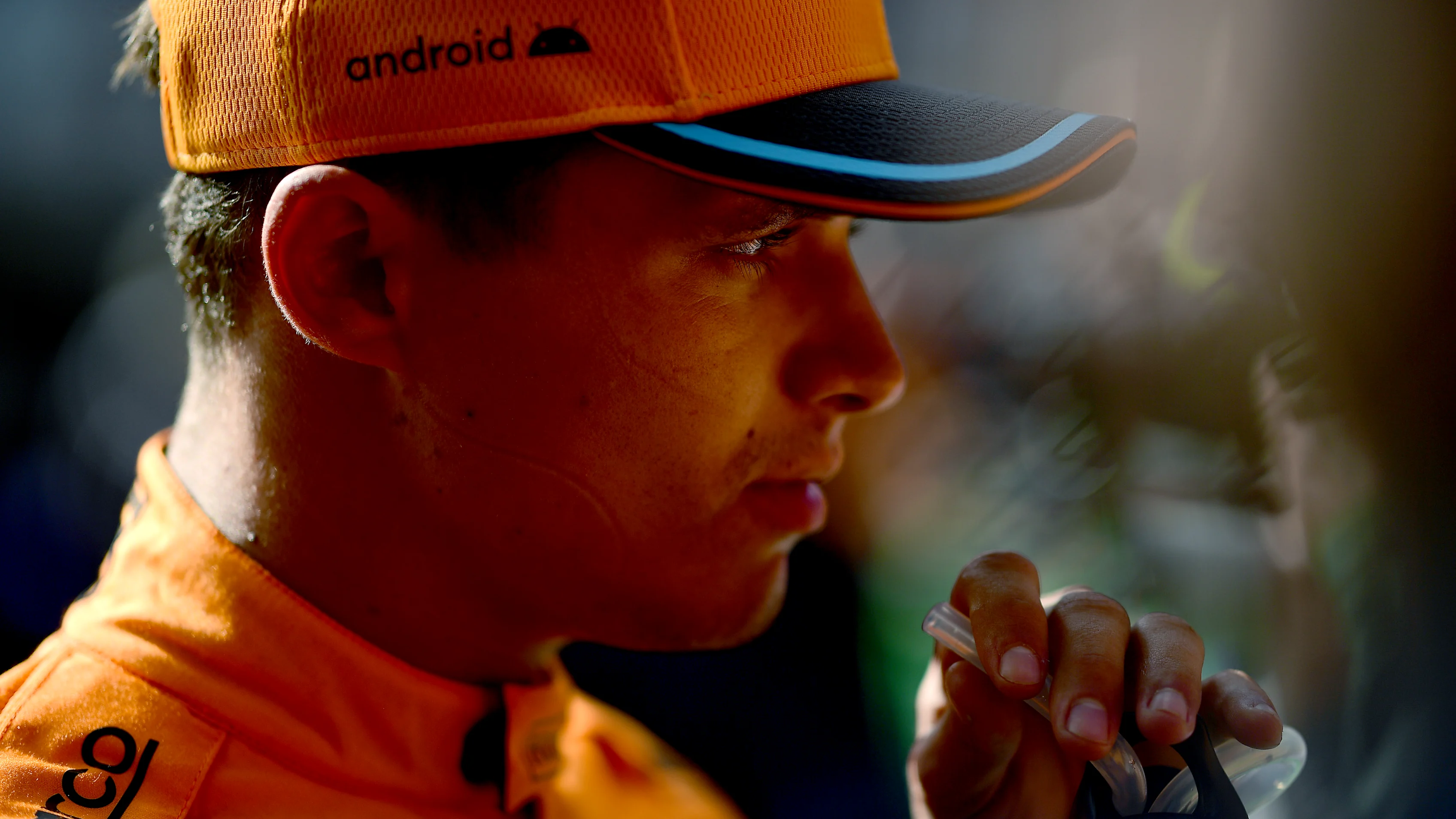 ZANDVOORT, NETHERLANDS - AUGUST 26: Second placed qualifier Lando Norris of Great Britain and