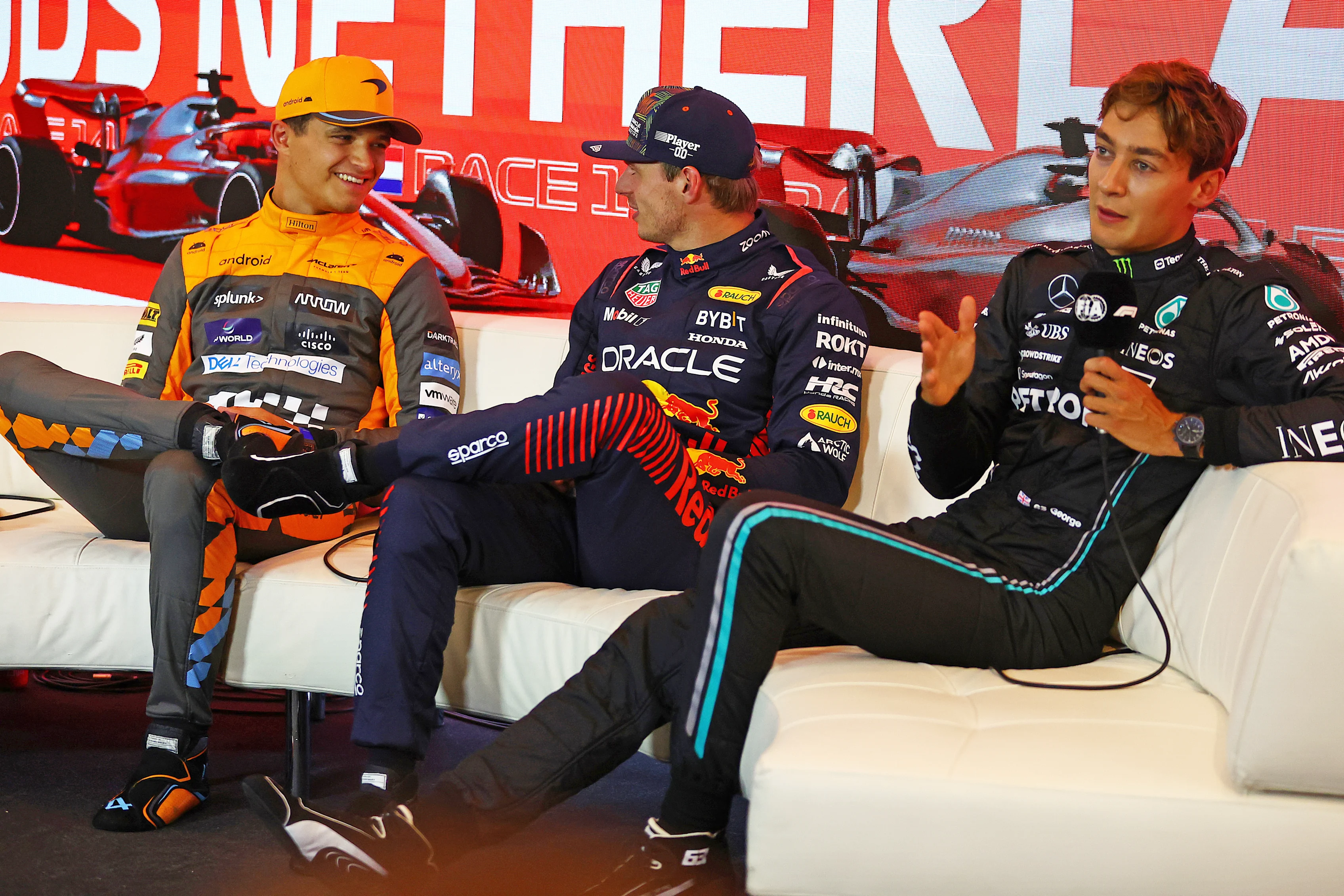 ZANDVOORT, NETHERLANDS - AUGUST 26: Pole position qualifier Max Verstappen of the Netherlands and