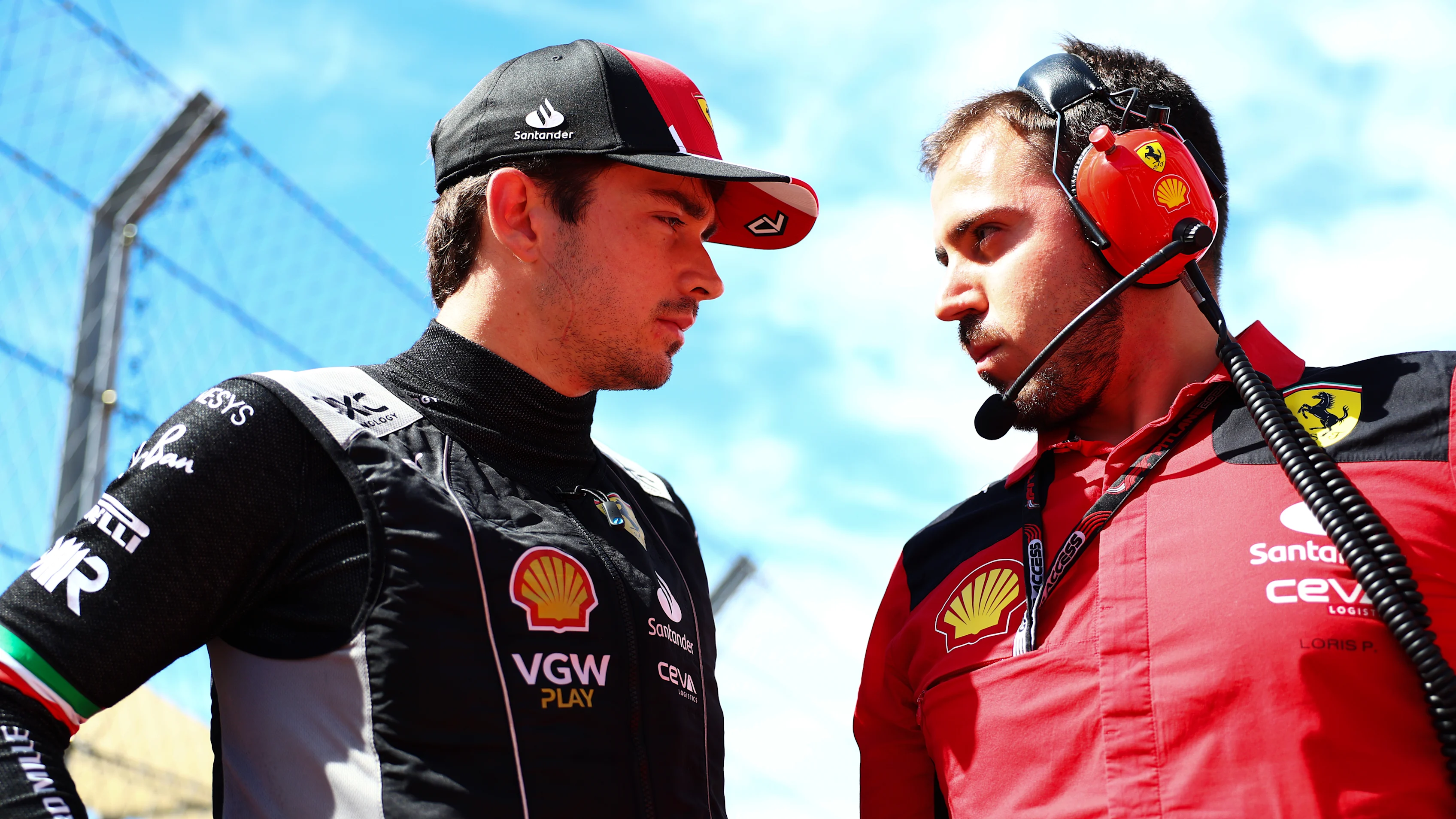 AUSTIN, TEXAS - OCTOBER 22: Charles Leclerc of Monaco and Ferrari prepares to drive on the grid