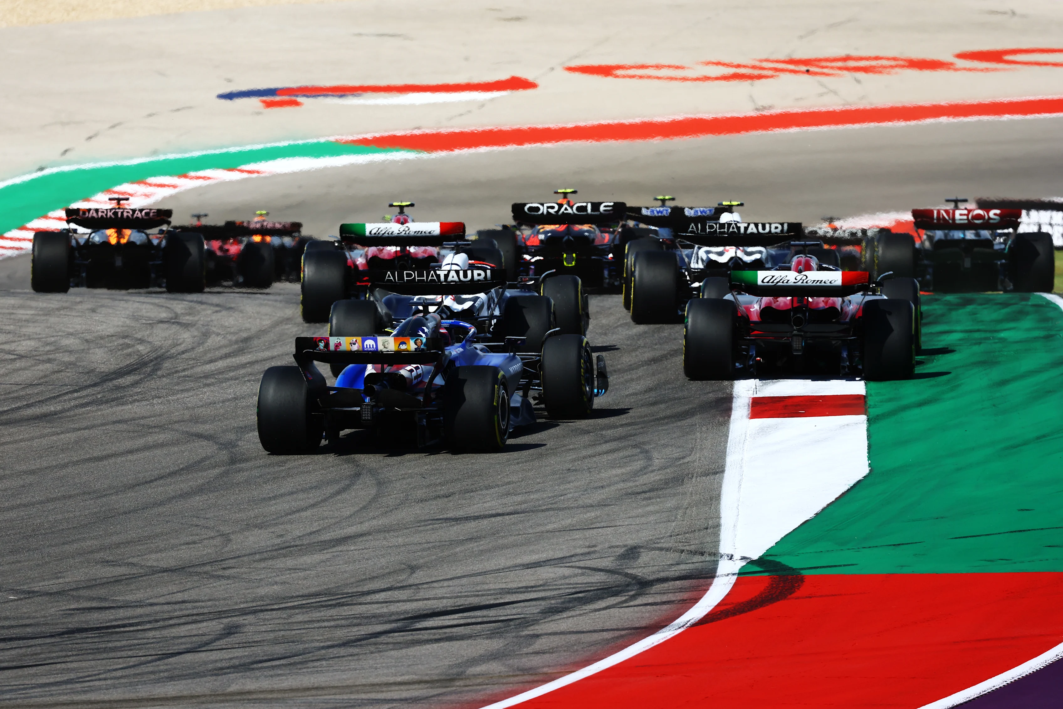 AUSTIN, TEXAS - OCTOBER 22: Alexander Albon of Thailand driving the (23) Williams FW45 Mercedes is