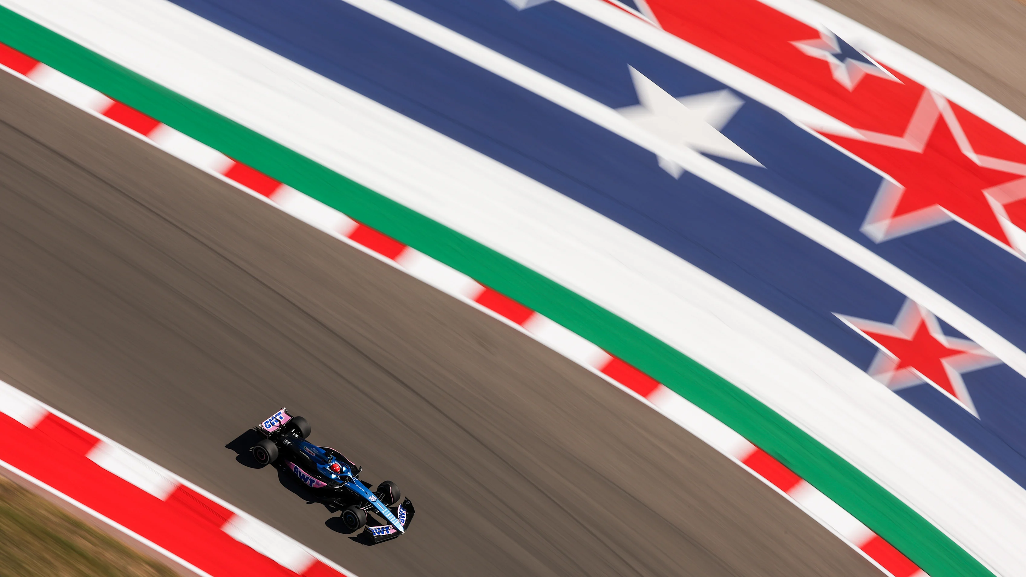 AUSTIN, TEXAS - OCTOBER 20: Esteban Ocon of France driving the (31) Alpine F1 A523 Renault on track