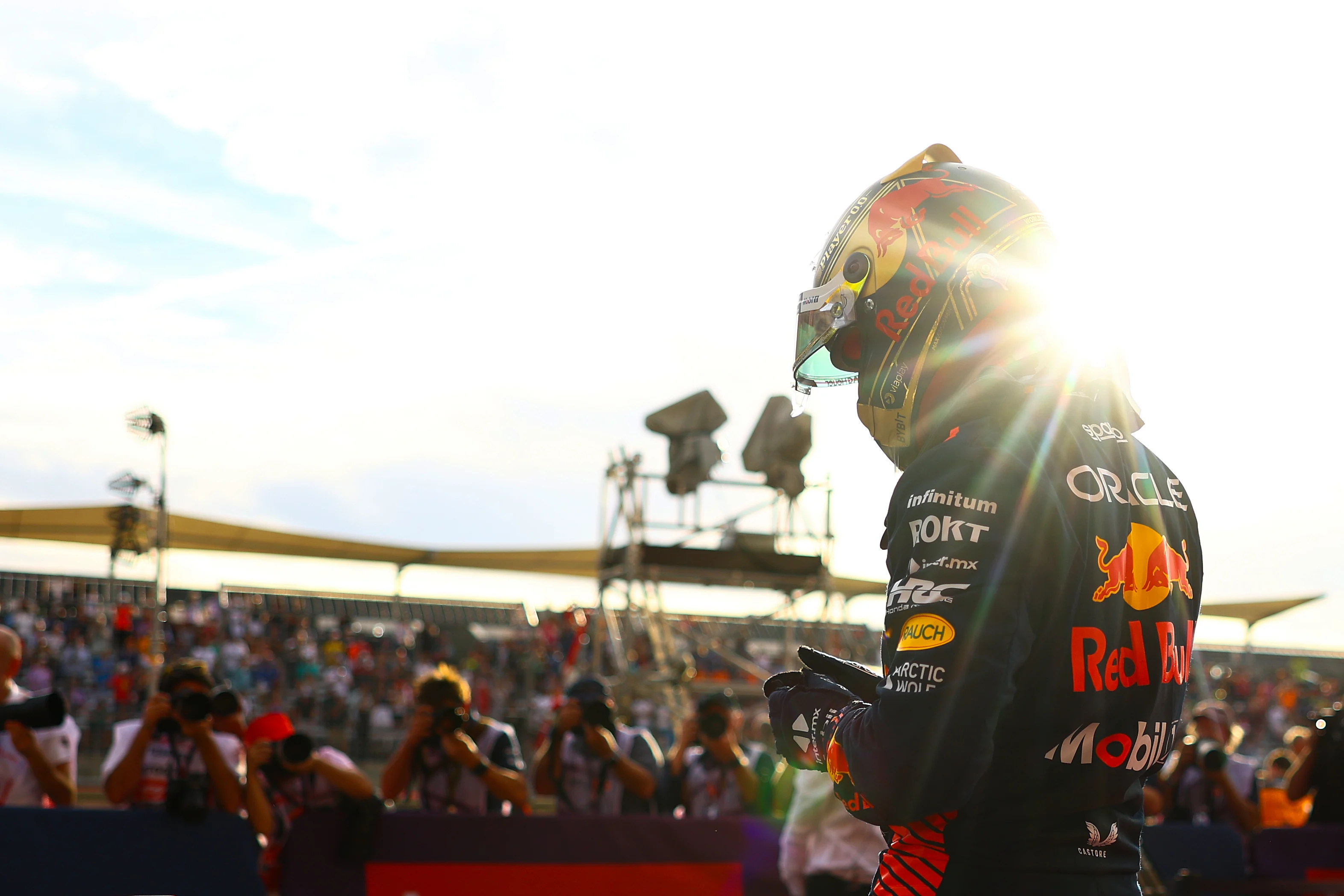 AUSTIN, TEXAS - OCTOBER 21: Sprint winner Max Verstappen of the Netherlands and Oracle Red Bull Racing celebrates in parc ferme during the Sprint ahead of the F1 Grand Prix of United States at Circuit of The Americas on October 21, 2023 in Austin, Texas. (Photo by Mark Thompson/Getty Images)