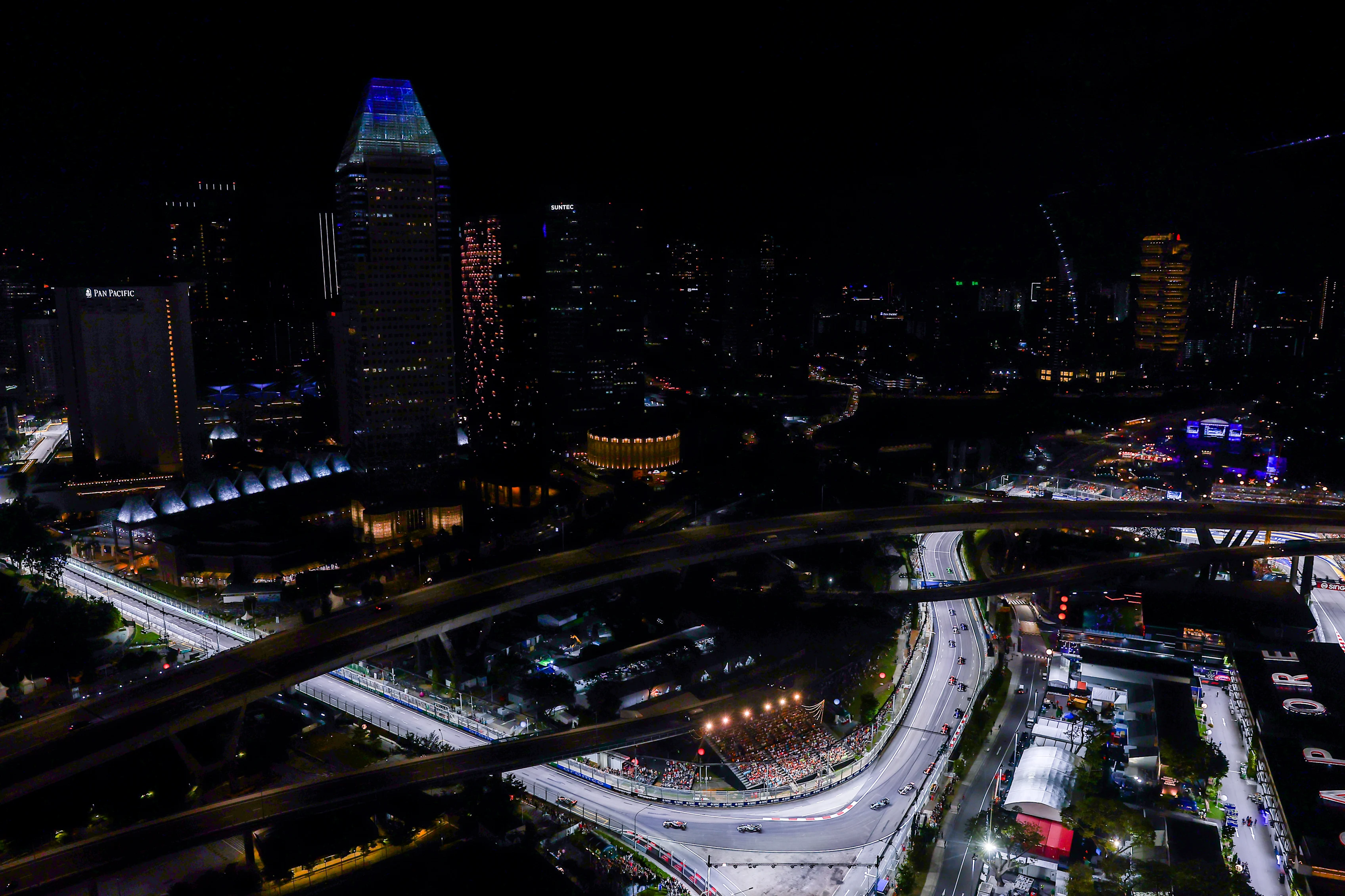 SINGAPORE, SINGAPORE - SEPTEMBER 22: A general view during the F1 Grand Prix of Singapore at Marina