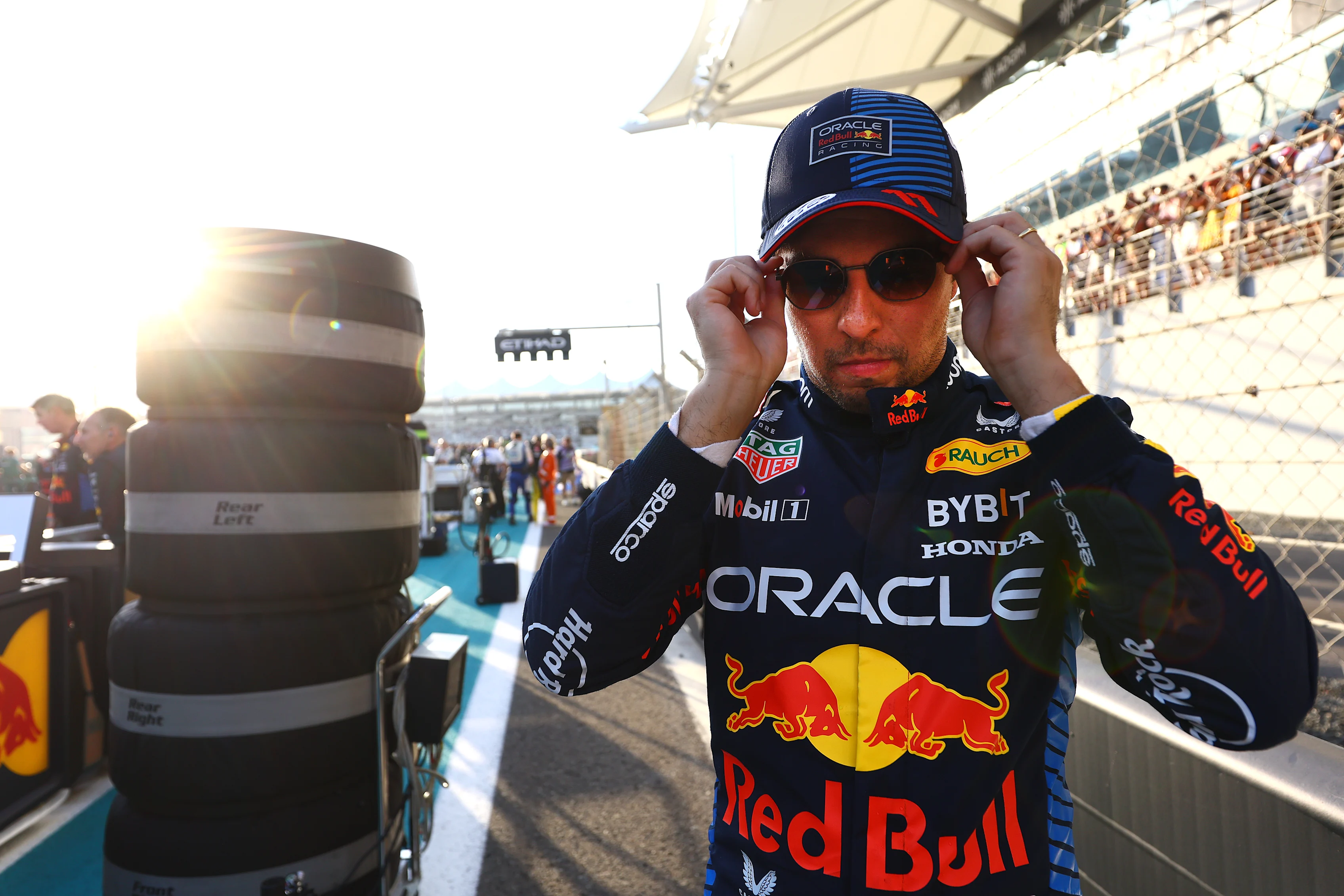 ABU DHABI, UNITED ARAB EMIRATES - DECEMBER 08: Sergio Perez of Mexico and Oracle Red Bull Racing