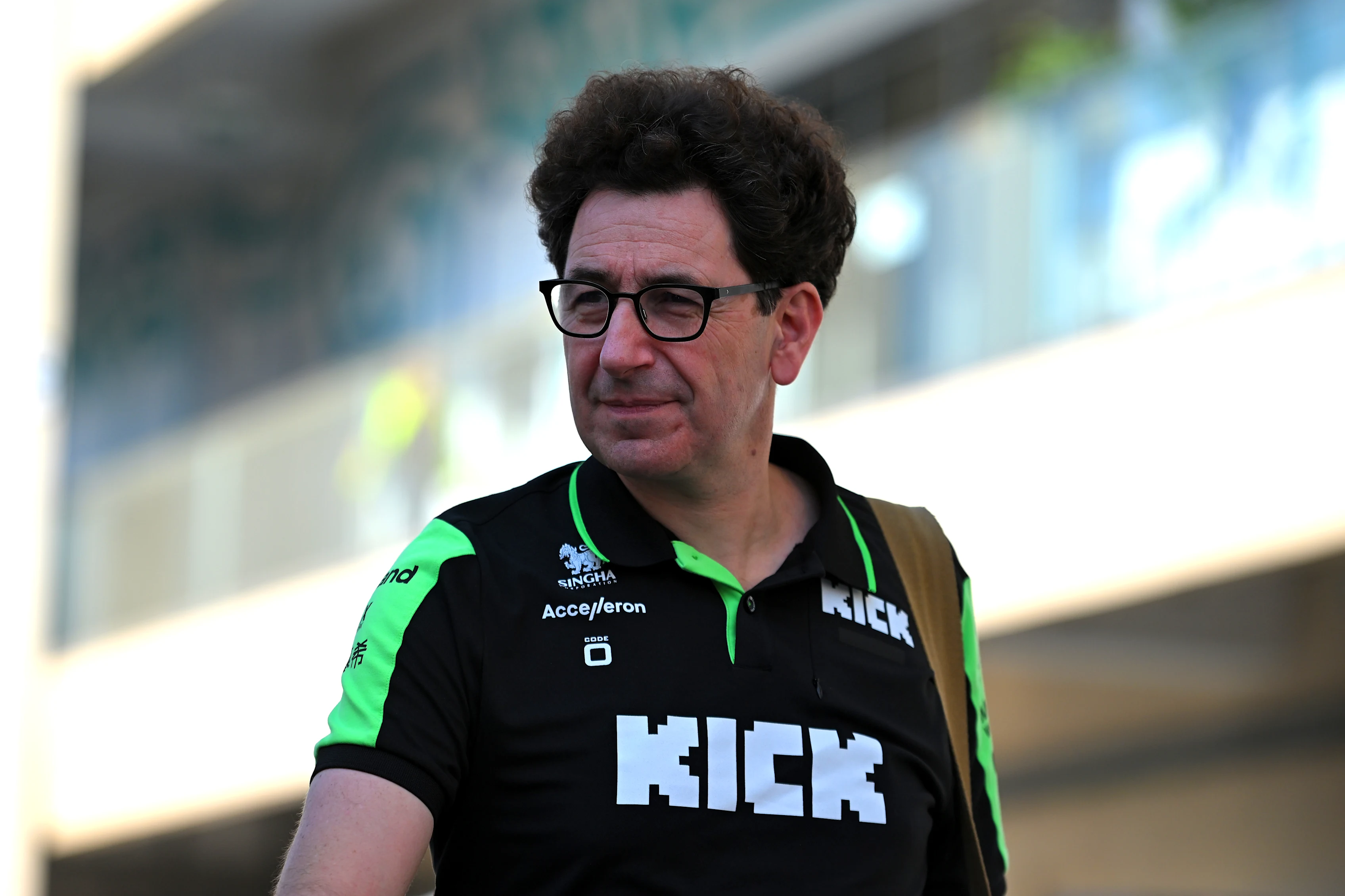 Mattia Binotto, Stake F1 Team Kick Sauber boss  walks in the Paddock prior to practice ahead of the F1 Grand Prix of Abu Dhabi at Yas Marina Circuit on December 06, 2024 in Abu Dhabi, United Arab Emirates. (Photo by Rudy Carezzevoli/Getty Images)
