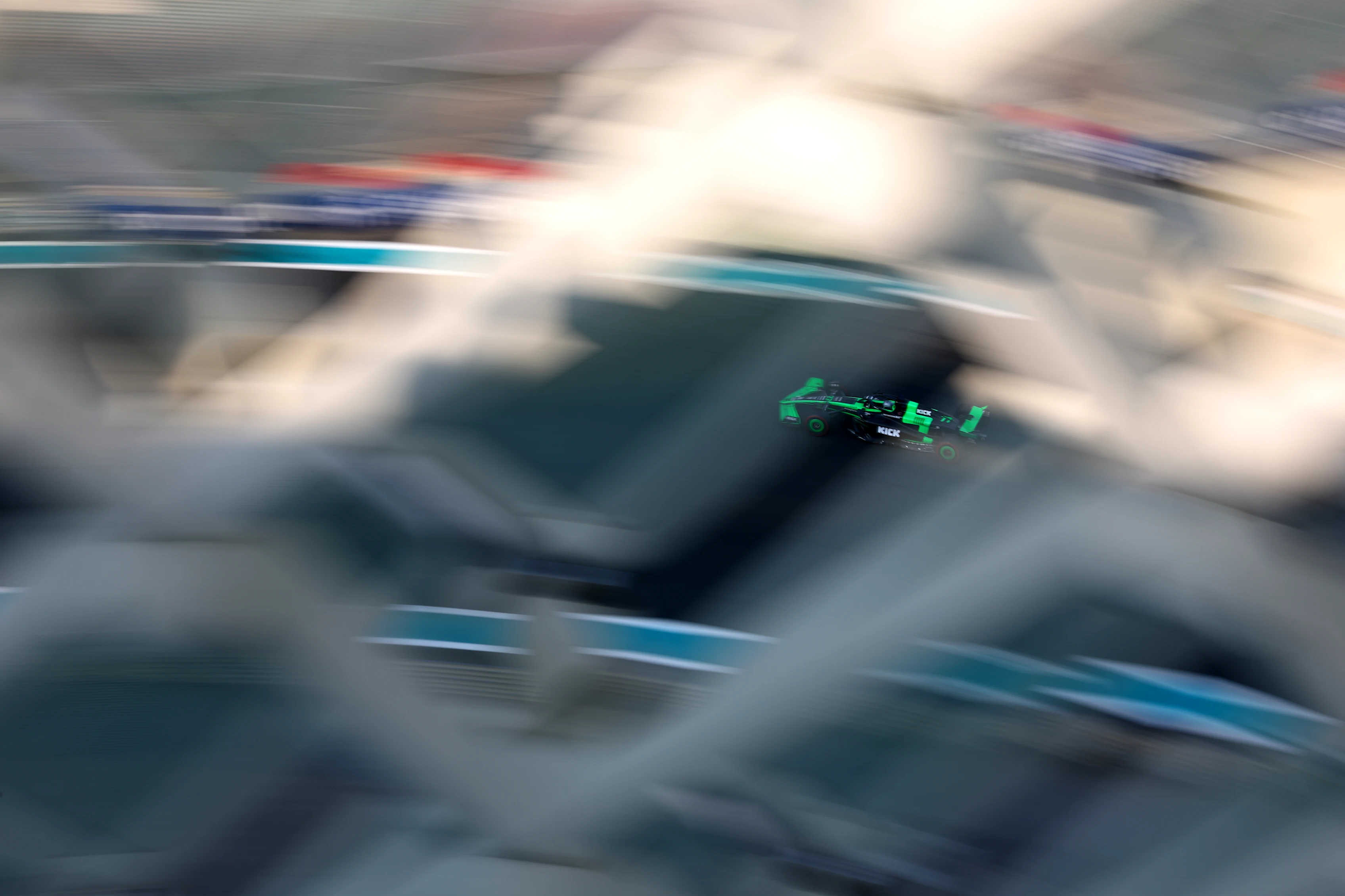 ABU DHABI, UNITED ARAB EMIRATES - DECEMBER 06: Valtteri Bottas of Finland driving the (77) Kick Sauber C44 Ferrari on track during practice ahead of the F1 Grand Prix of Abu Dhabi at Yas Marina Circuit on December 06, 2024 in Abu Dhabi, United Arab Emirates. (Photo by Mark Thompson/Getty Images)