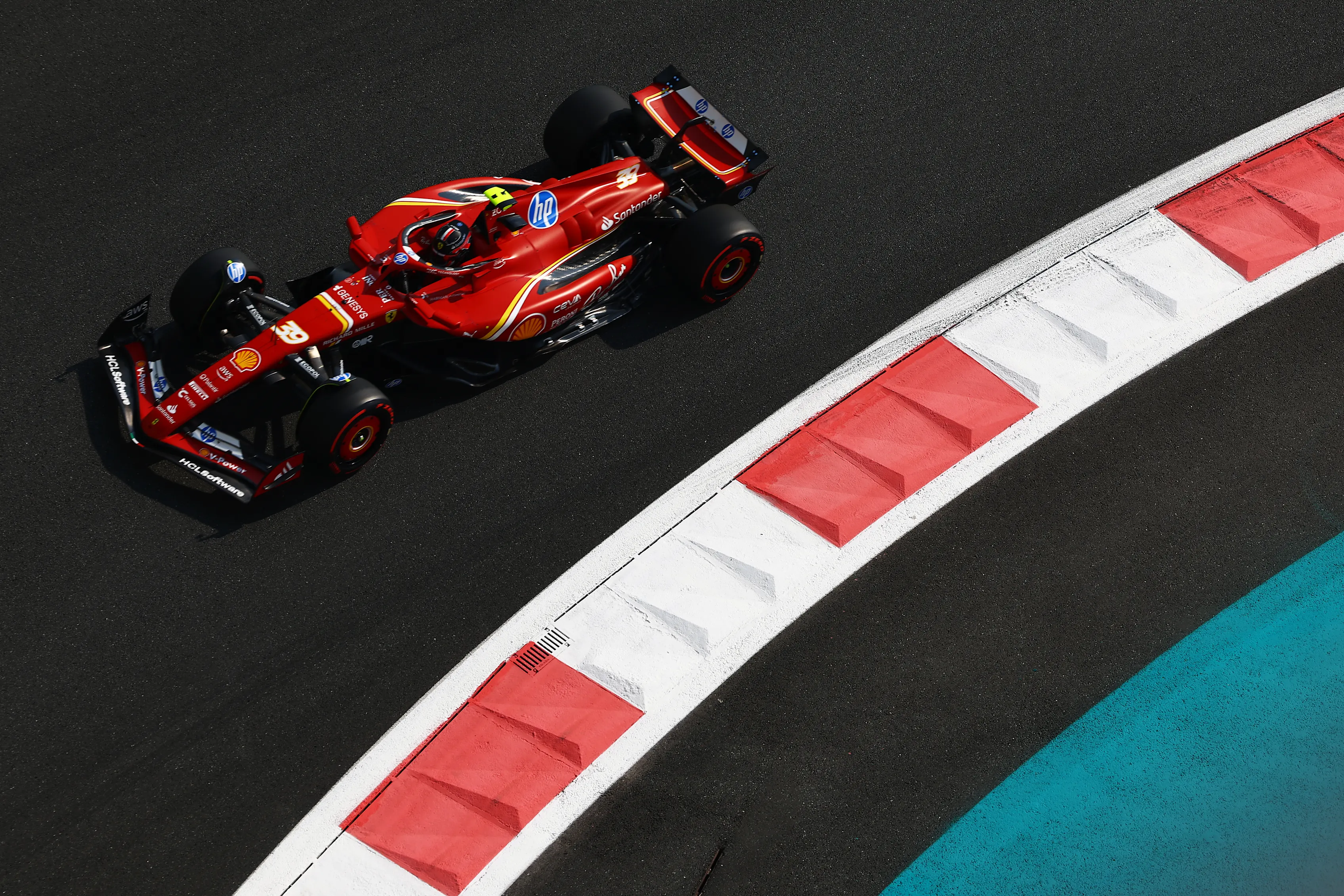 ABU DHABI, UNITED ARAB EMIRATES - DECEMBER 06: Arthur Leclerc of Monaco driving the (39) Ferrari