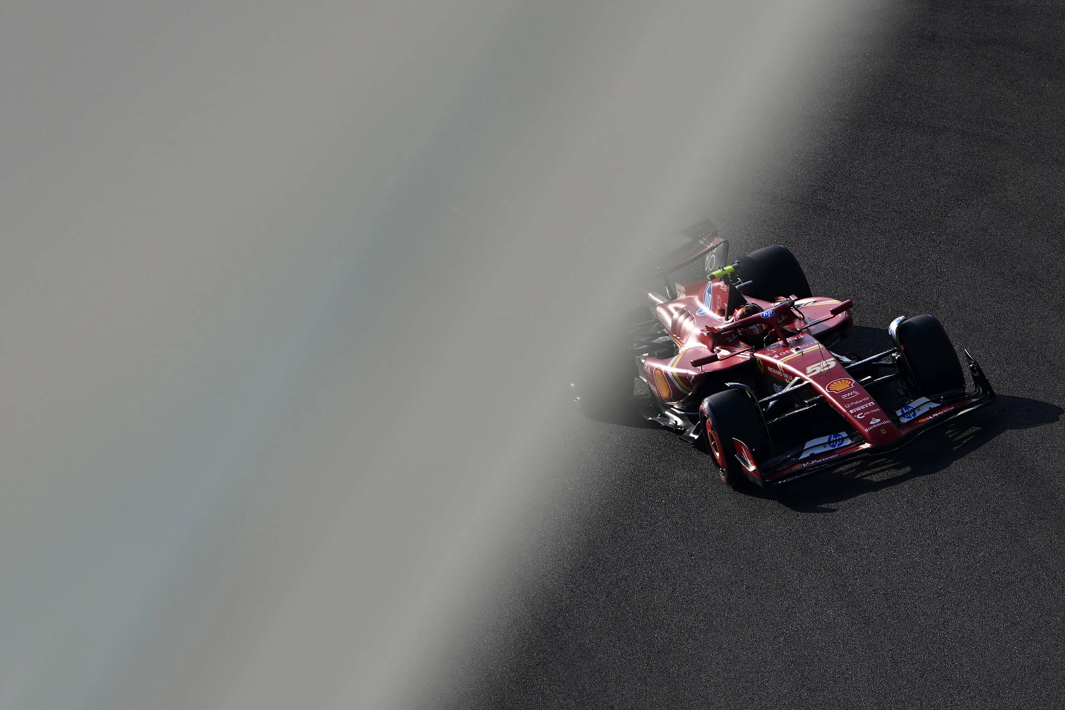 ABU DHABI, UNITED ARAB EMIRATES - DECEMBER 07: Carlos Sainz of Spain driving (55) the Ferrari SF-24 on track during final practice ahead of the F1 Grand Prix of Abu Dhabi at Yas Marina Circuit on December 07, 2024 in Abu Dhabi, United Arab Emirates. (Photo by Rudy Carezzevoli/Getty Images)