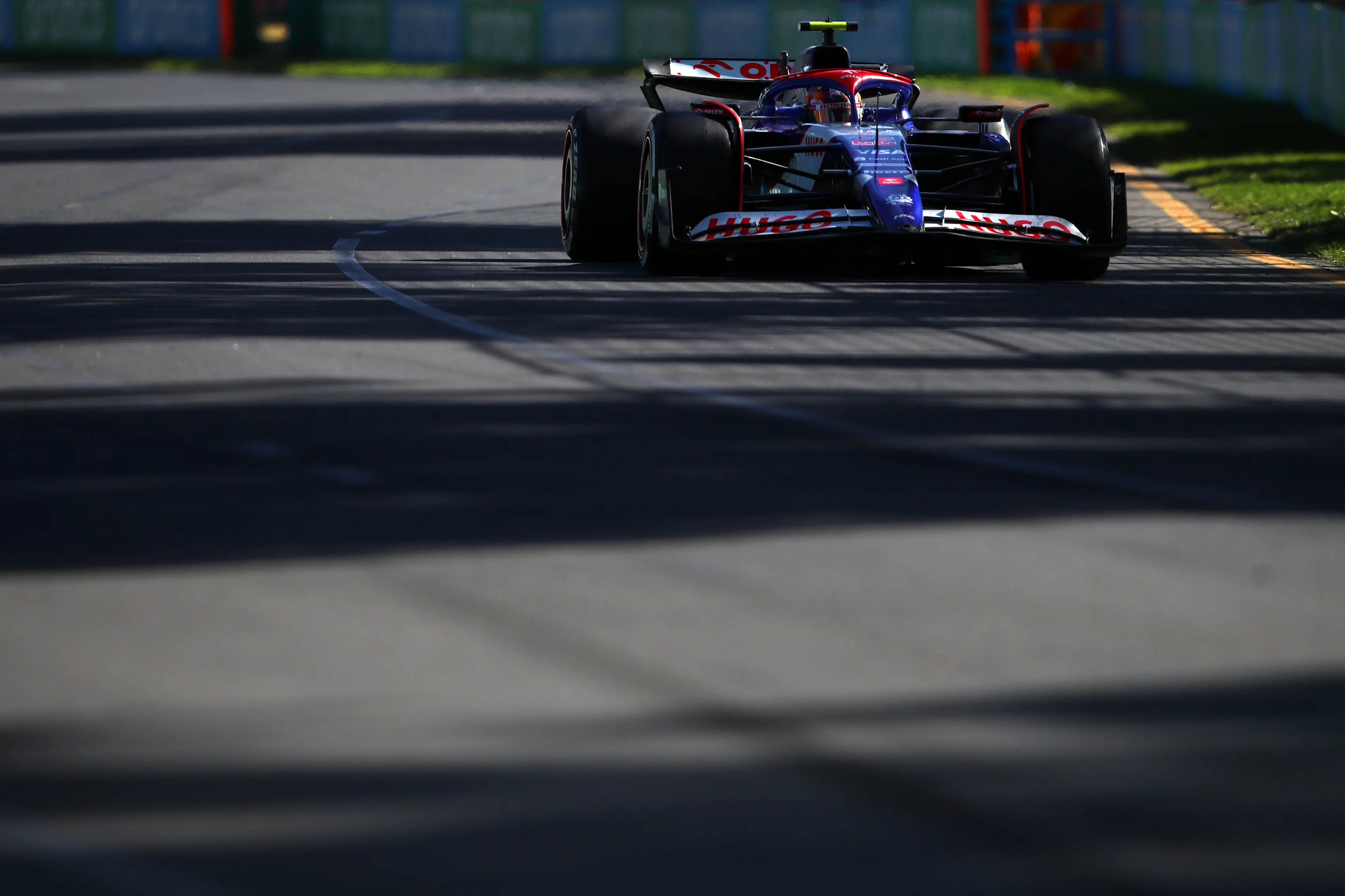 MELBOURNE, AUSTRALIA - MARCH 24: Yuki Tsunoda of Japan driving the (22) Visa Cash App RB VCARB 01 on track during the F1 Grand Prix of Australia at Albert Park Circuit on March 24, 2024 in Melbourne, Australia. (Photo by Joe Portlock - Formula 1/Formula 1 via Getty Images)