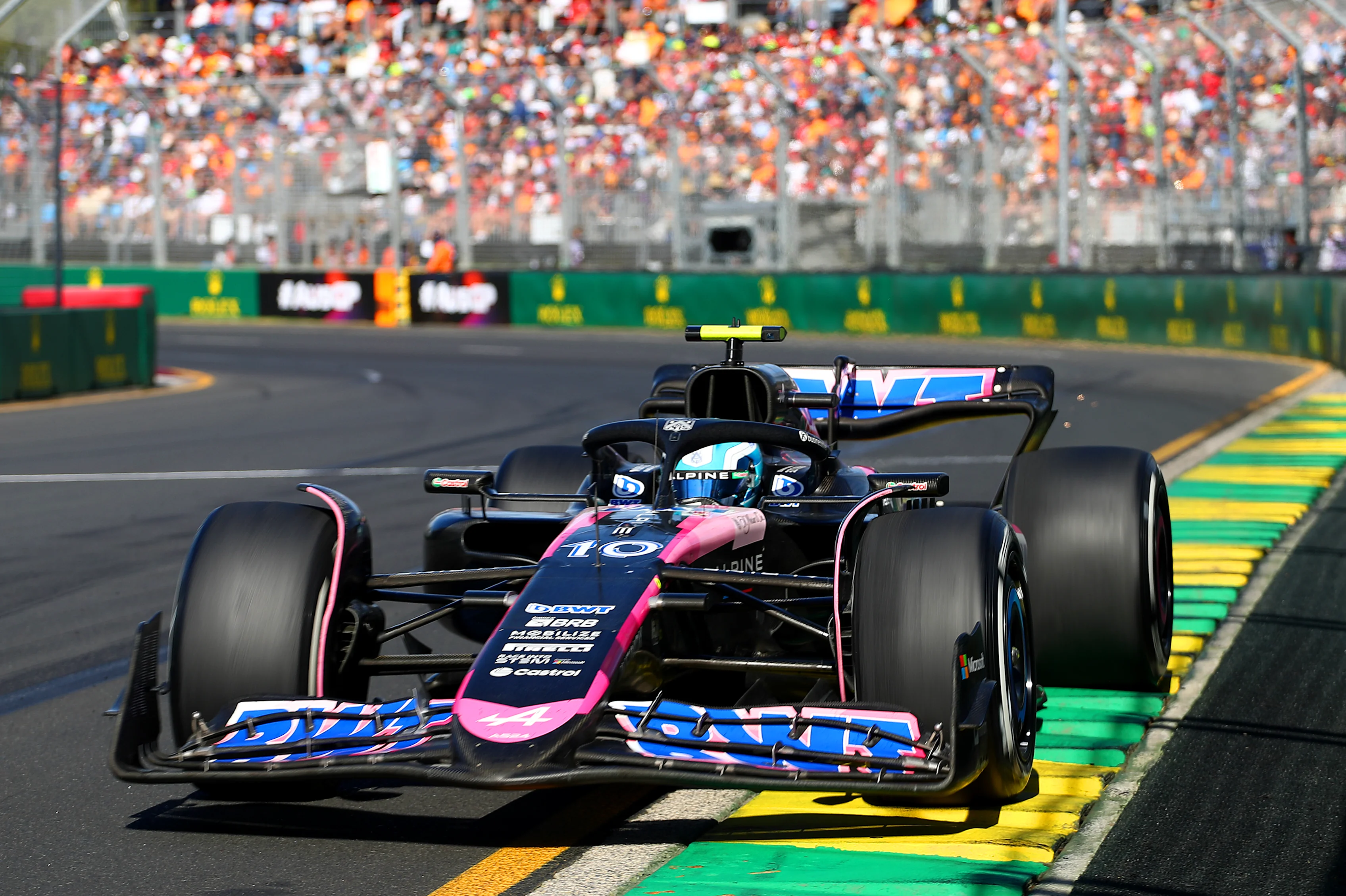 MELBOURNE, AUSTRALIA - MARCH 24: Pierre Gasly of France driving the (10) Alpine F1 A524 Renault on
