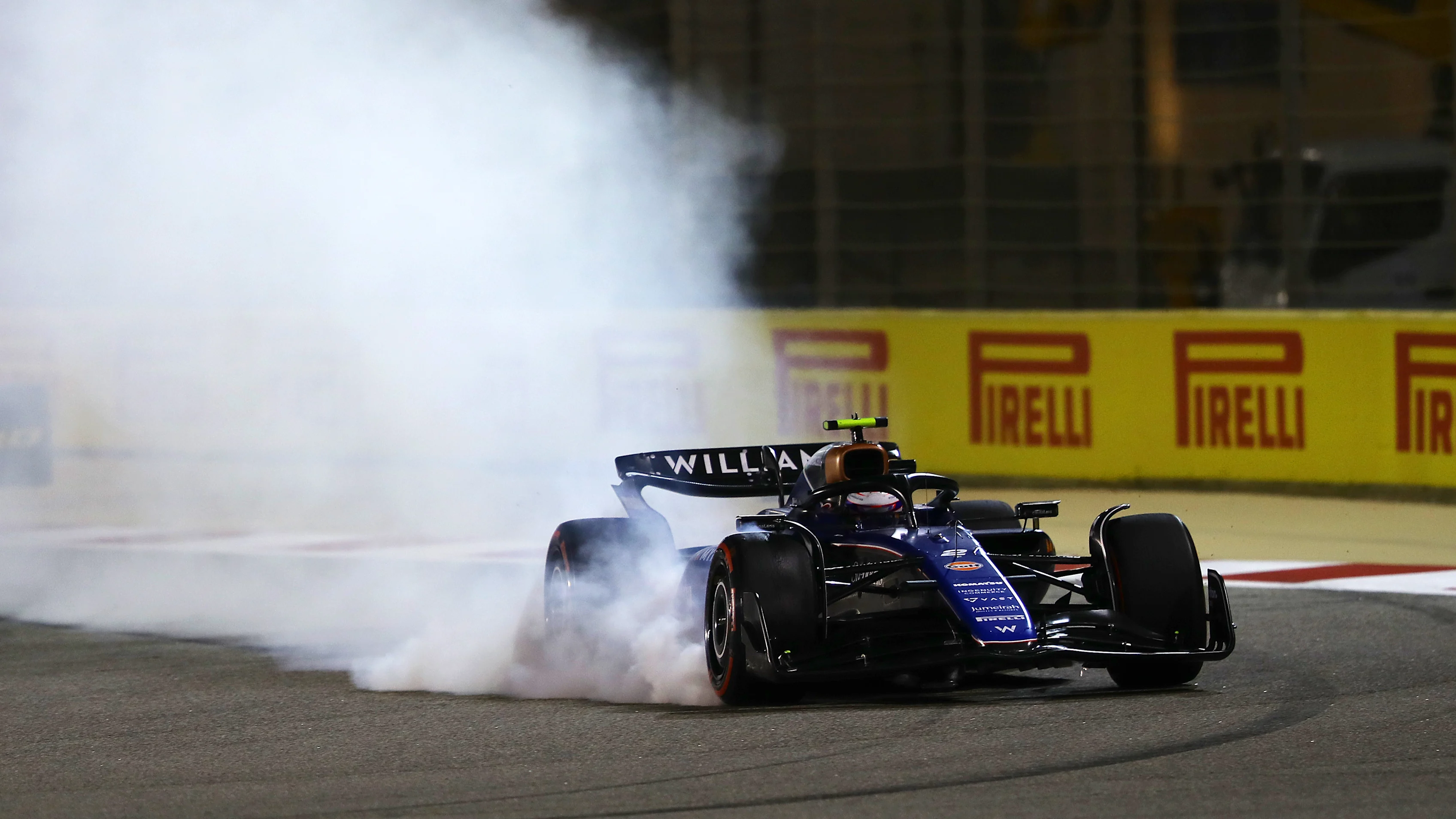 BAHRAIN, BAHRAIN - MARCH 02: Logan Sargeant of United States driving the (2) Williams FW46 Mercedes