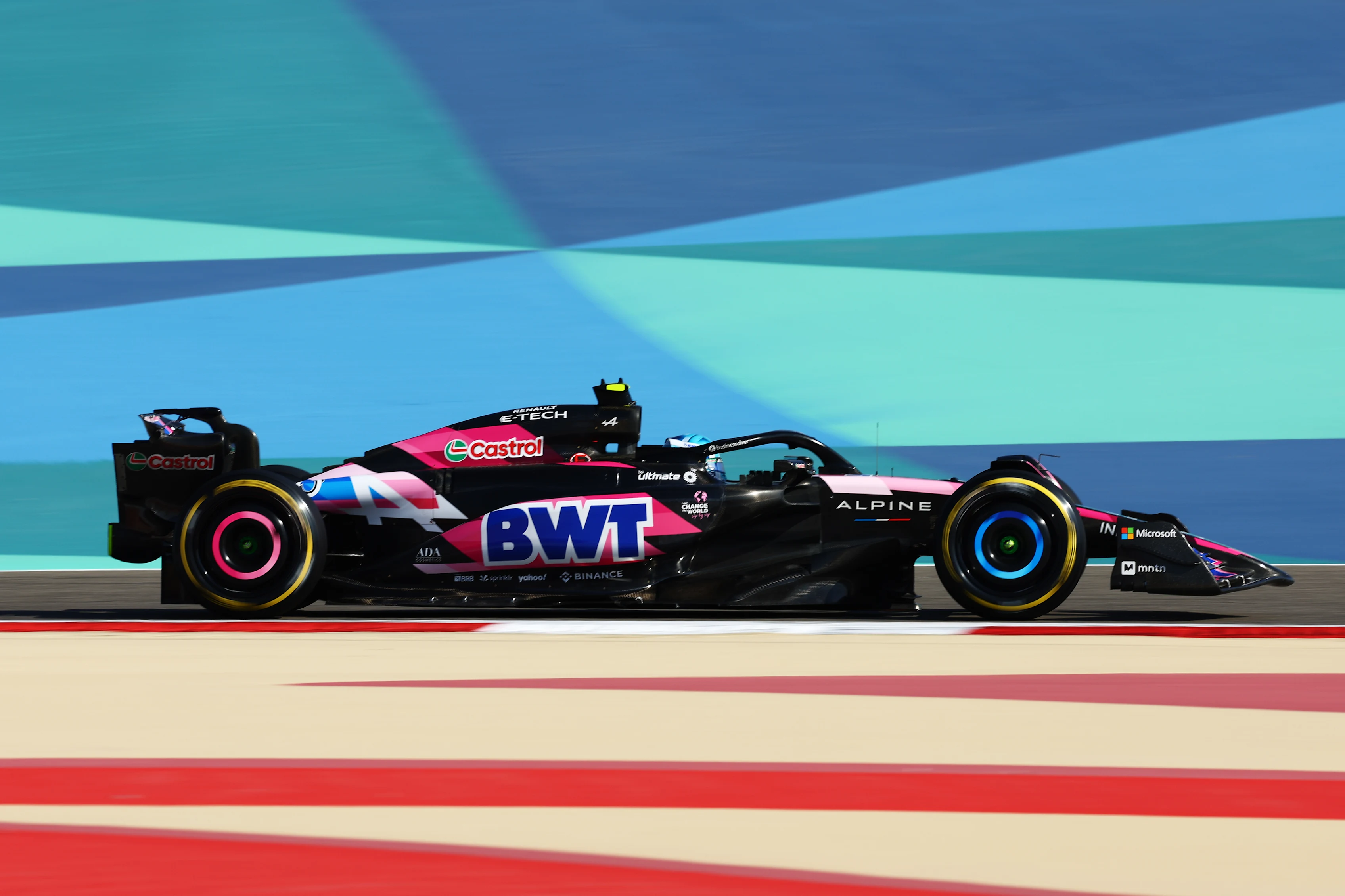 BAHRAIN, BAHRAIN - FEBRUARY 29: Pierre Gasly of France driving the (10) Alpine F1 A524 Renault on track during practice ahead of the F1 Grand Prix of Bahrain at Bahrain International Circuit on February 29, 2024 in Bahrain, Bahrain. (Photo by Clive Rose/Getty Images)