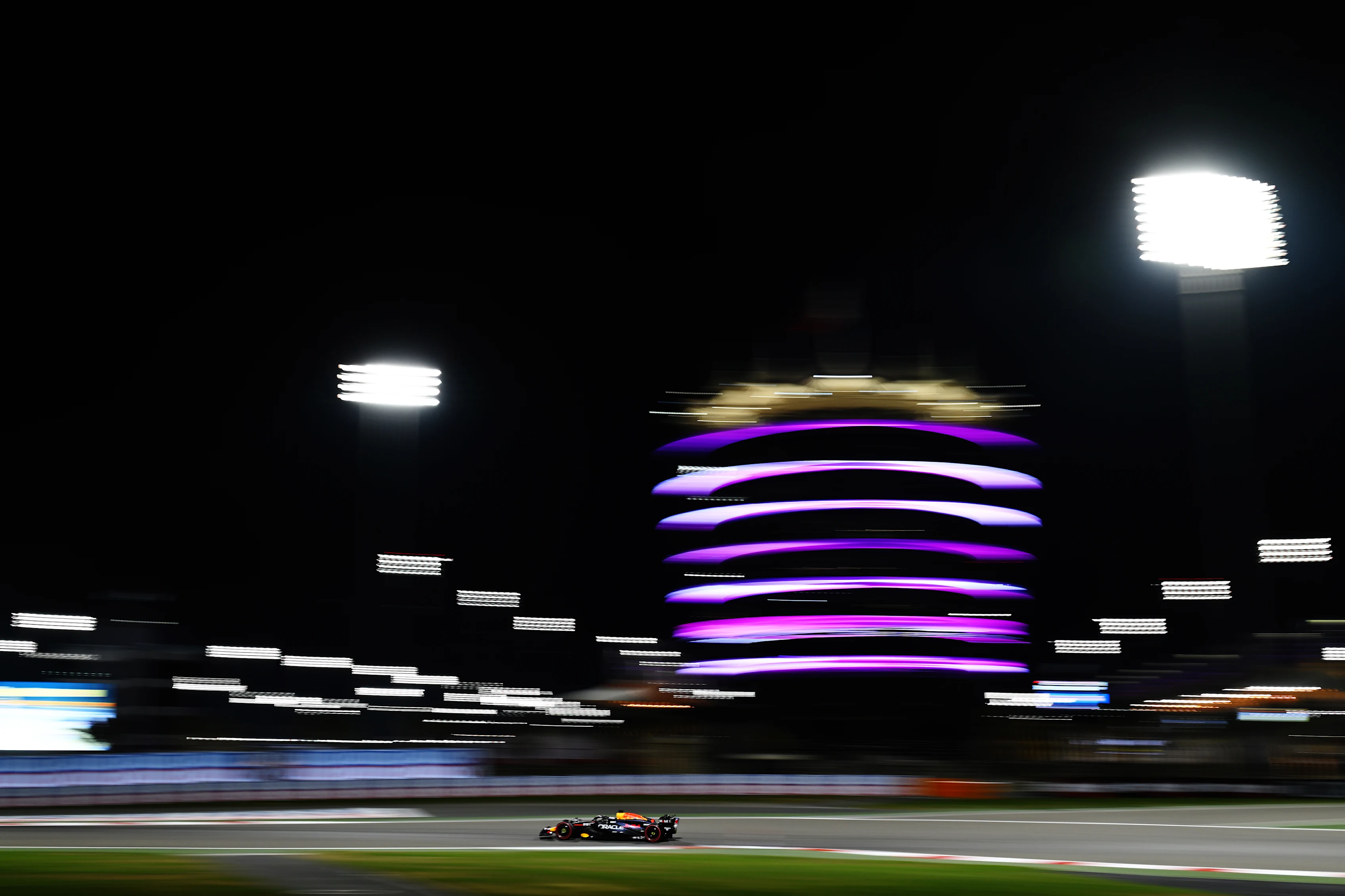 BAHRAIN, BAHRAIN - FEBRUARY 29: Max Verstappen of the Netherlands driving the (1) Oracle Red Bull