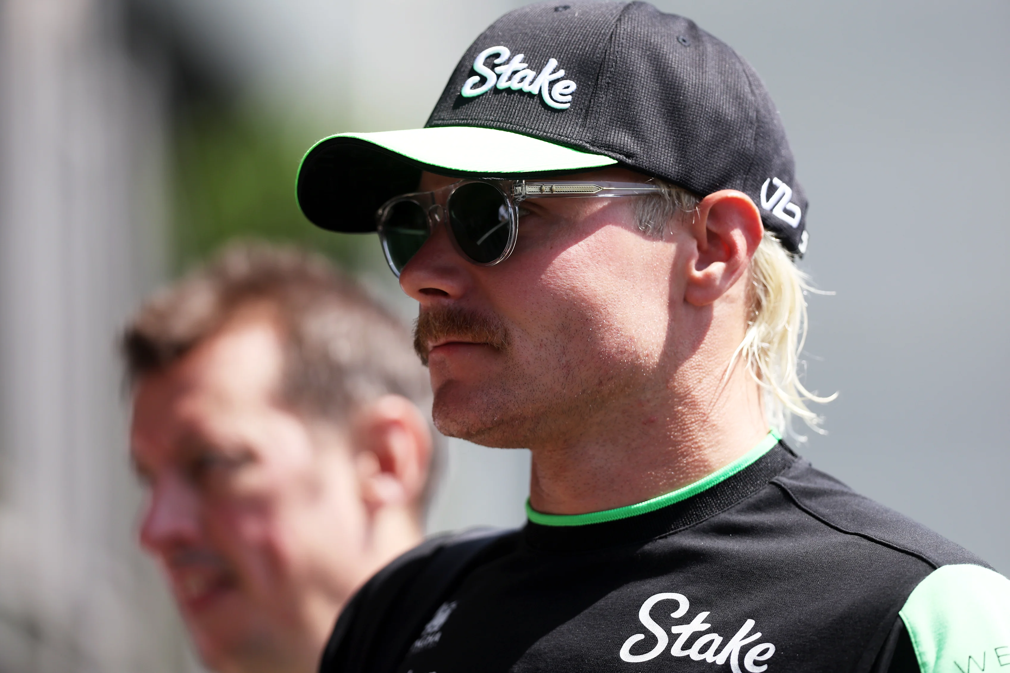 SAO PAULO, BRAZIL - NOVEMBER 01: Valtteri Bottas of Finland and Stake F1 Team Kick Sauber looks on