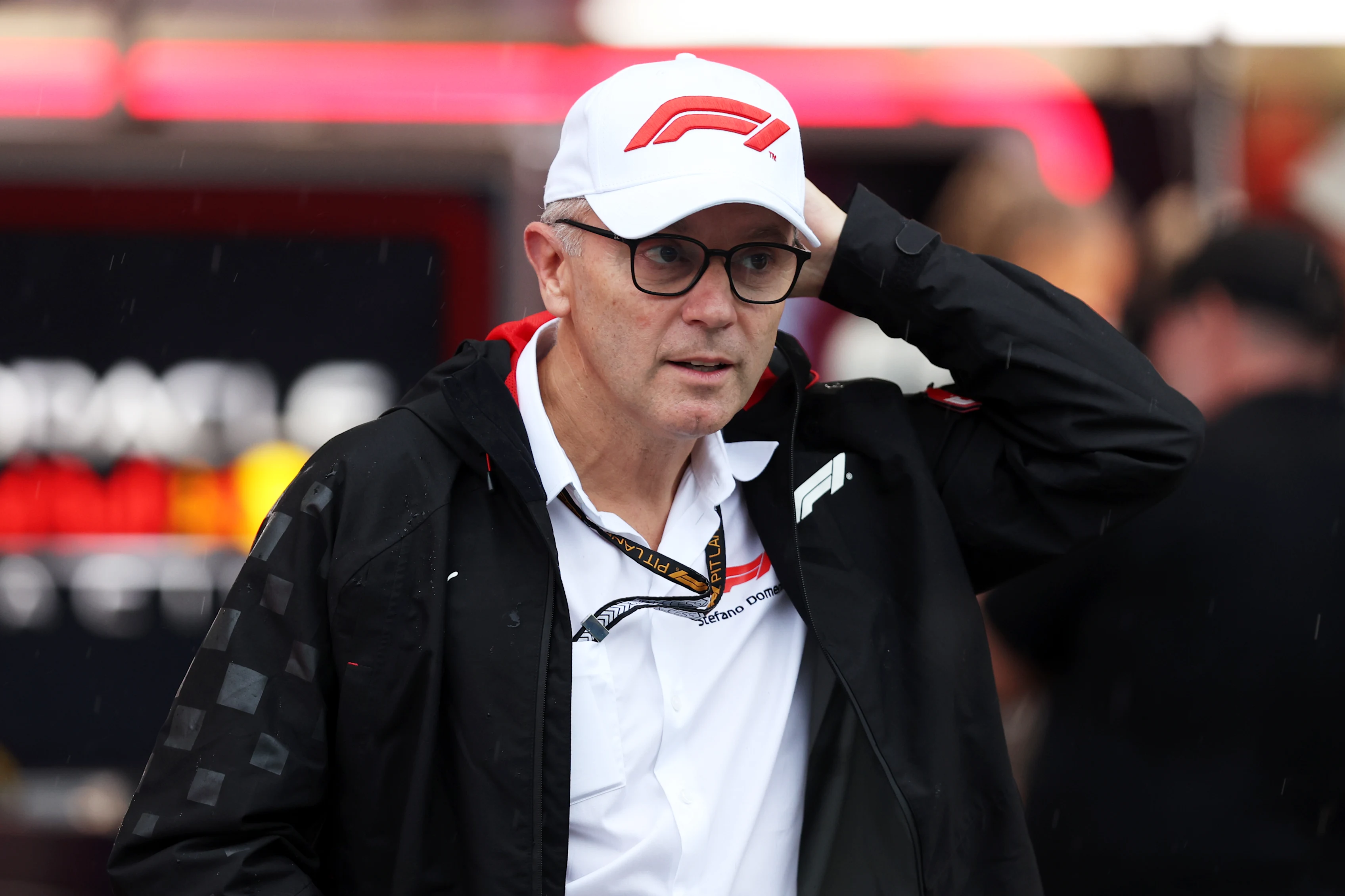SAO PAULO, BRAZIL - NOVEMBER 02: Stefano Domenicali, CEO of the Formula One Group, looks on in the