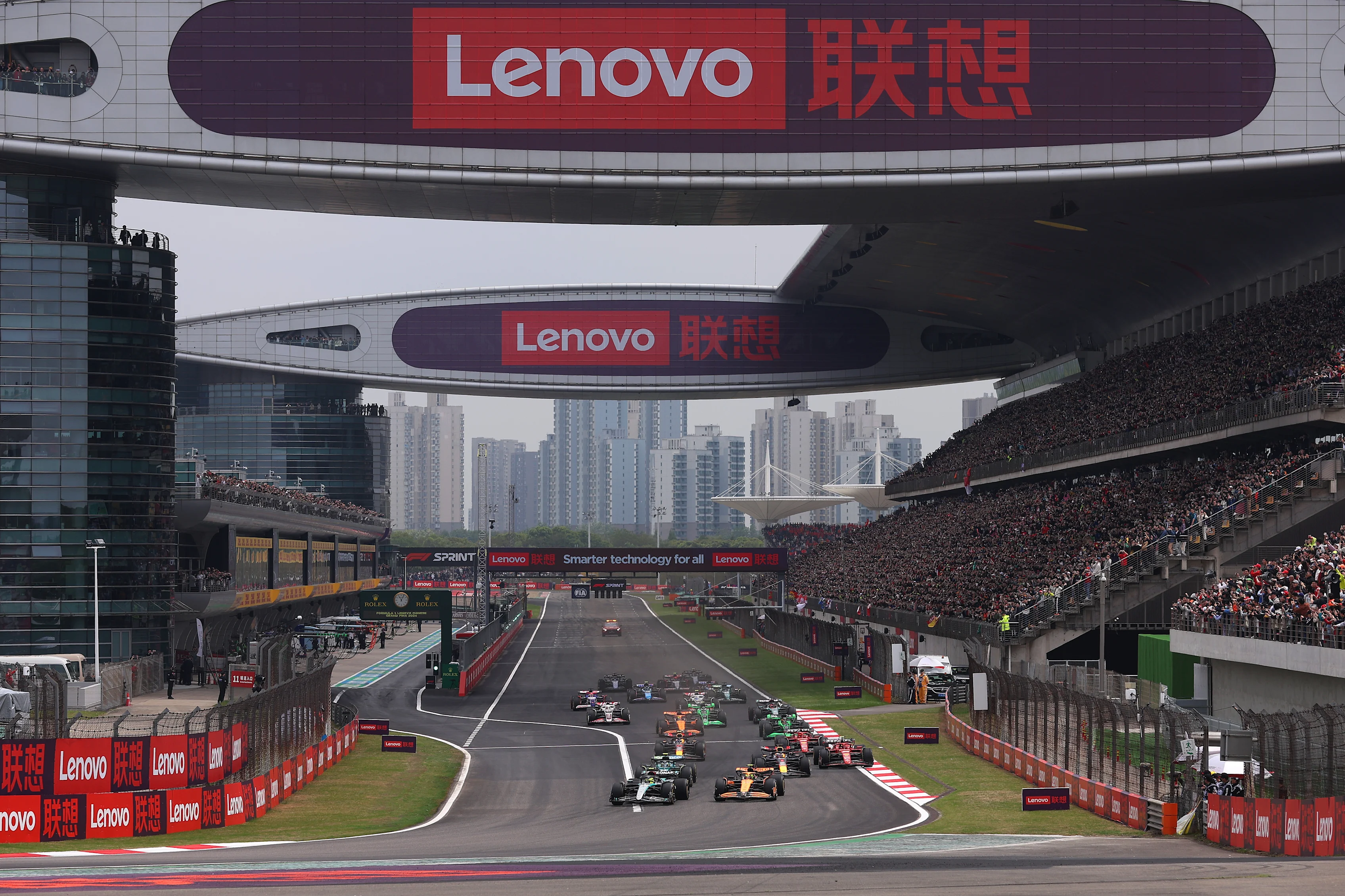 SHANGHAI, CHINA - APRIL 20: Lewis Hamilton of Great Britain driving the (44) Mercedes AMG Petronas