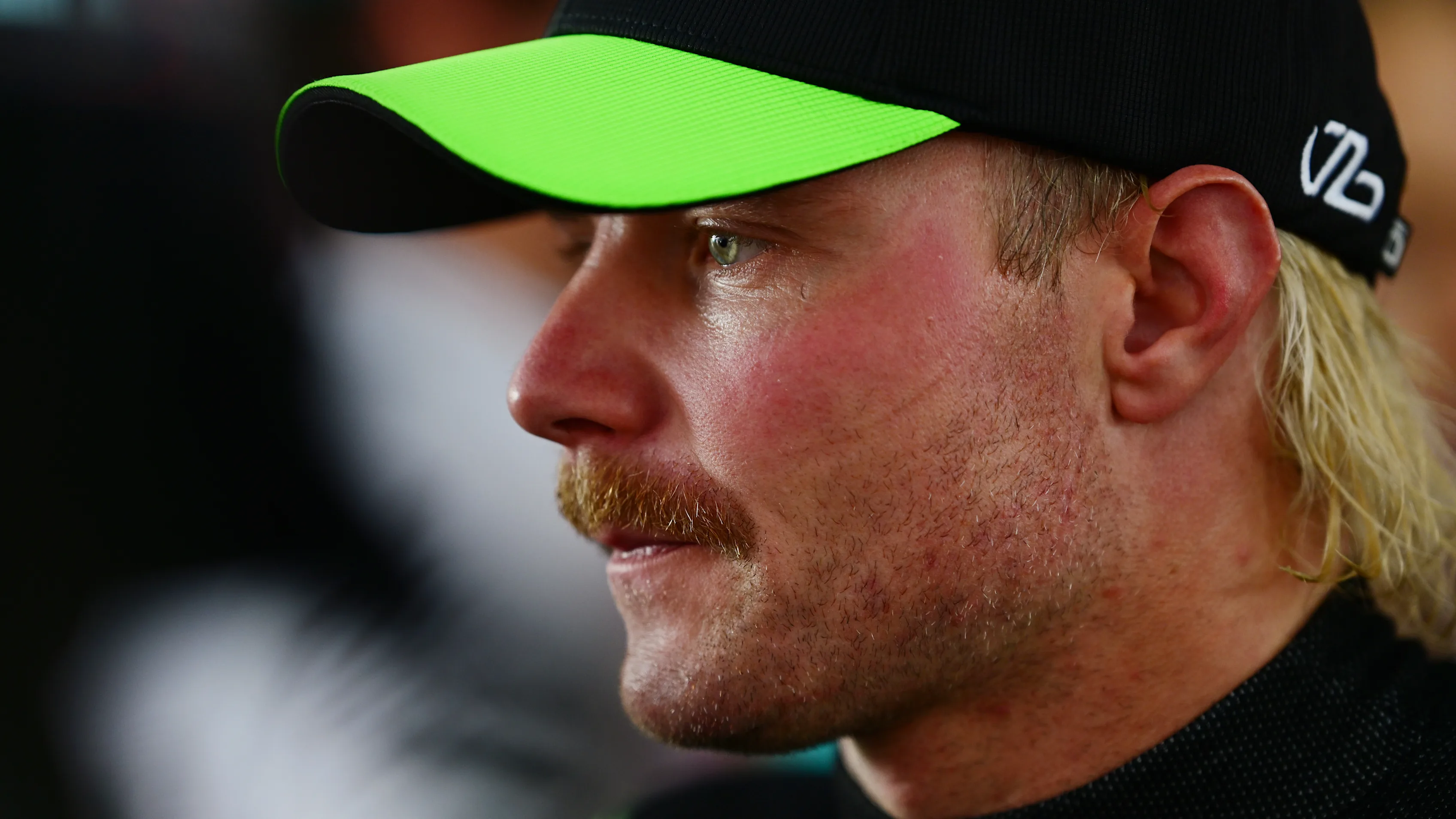 SHANGHAI, CHINA - APRIL 20: Valtteri Bottas of Finland and Stake F1 Team Kick Sauber speaks to the media after the Sprint ahead of the F1 Grand Prix of China at Shanghai International Circuit on April 20, 2024 in Shanghai, China. (Photo by Mario Renzi - Formula 1/Formula 1 via Getty Images)