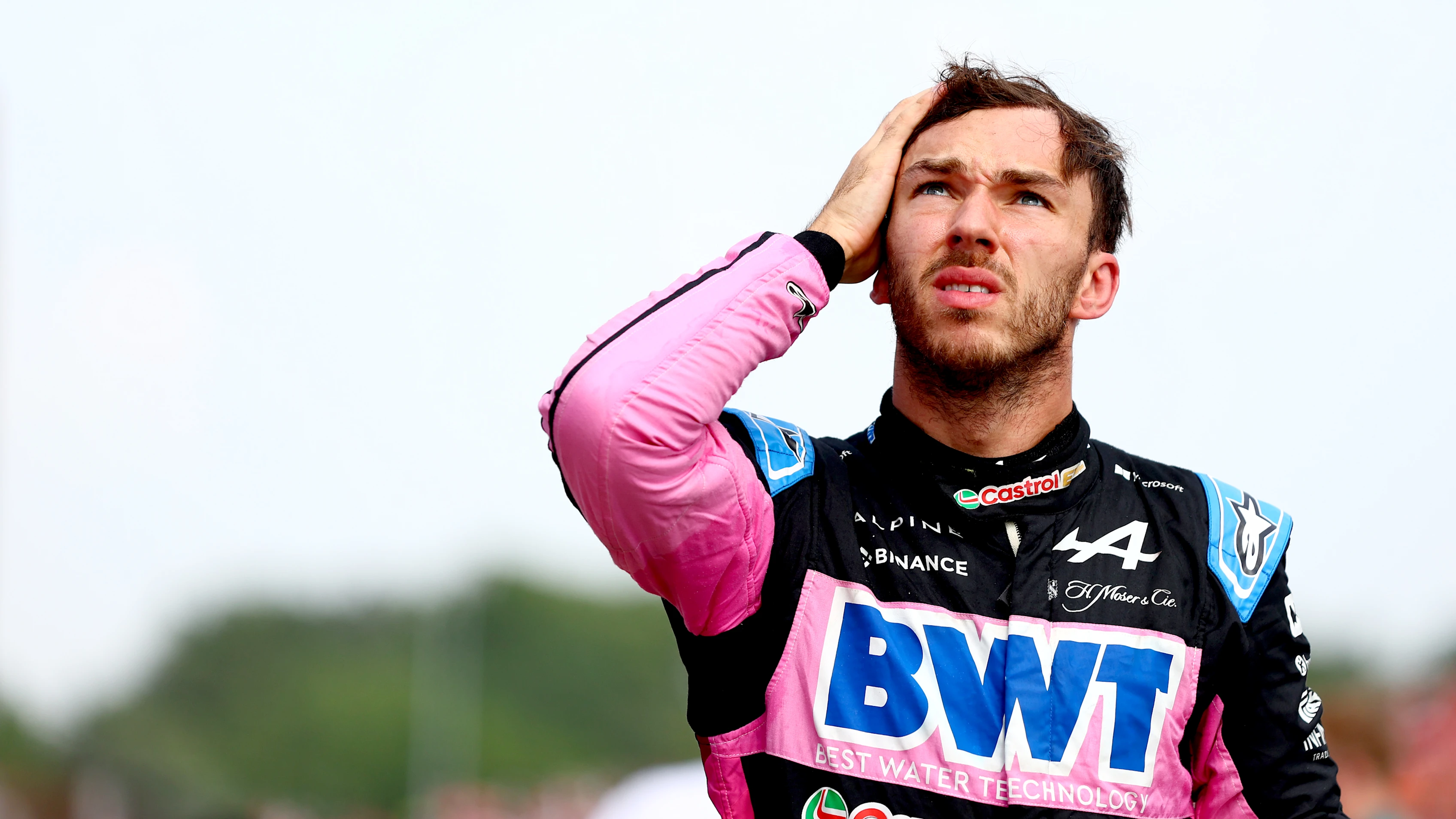 IMOLA, ITALY - MAY 19: 15th placed Pierre Gasly of France and Alpine F1 walks in parc ferme during