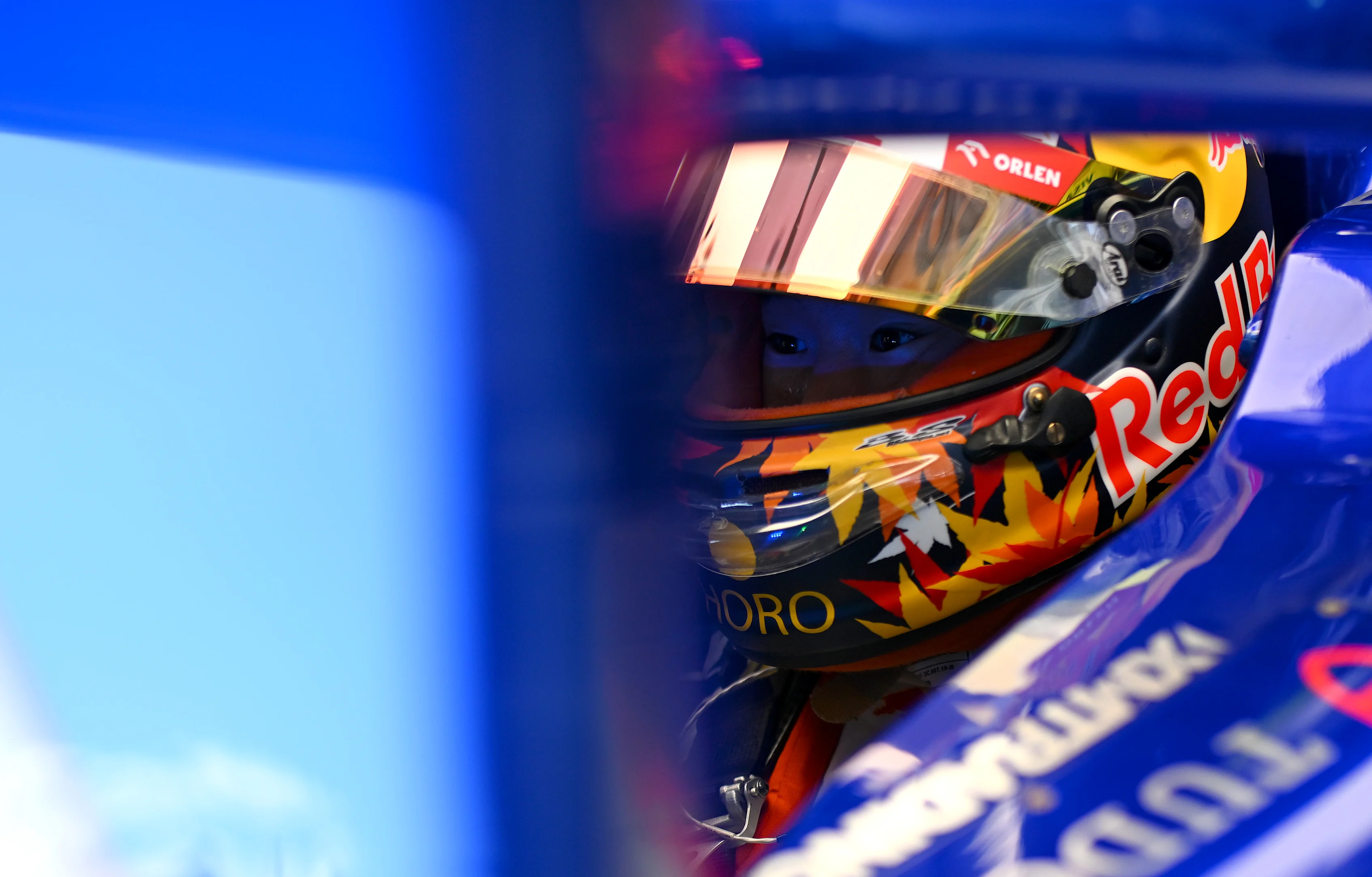 IMOLA, ITALY - MAY 18: Yuki Tsunoda of Japan and Visa Cash App RB prepares to drive in the garage during qualifying ahead of the F1 Grand Prix of Emilia-Romagna at Autodromo Enzo e Dino Ferrari Circuit on May 18, 2024 in Imola, Italy. (Photo by Rudy Carezzevoli/Getty Images)