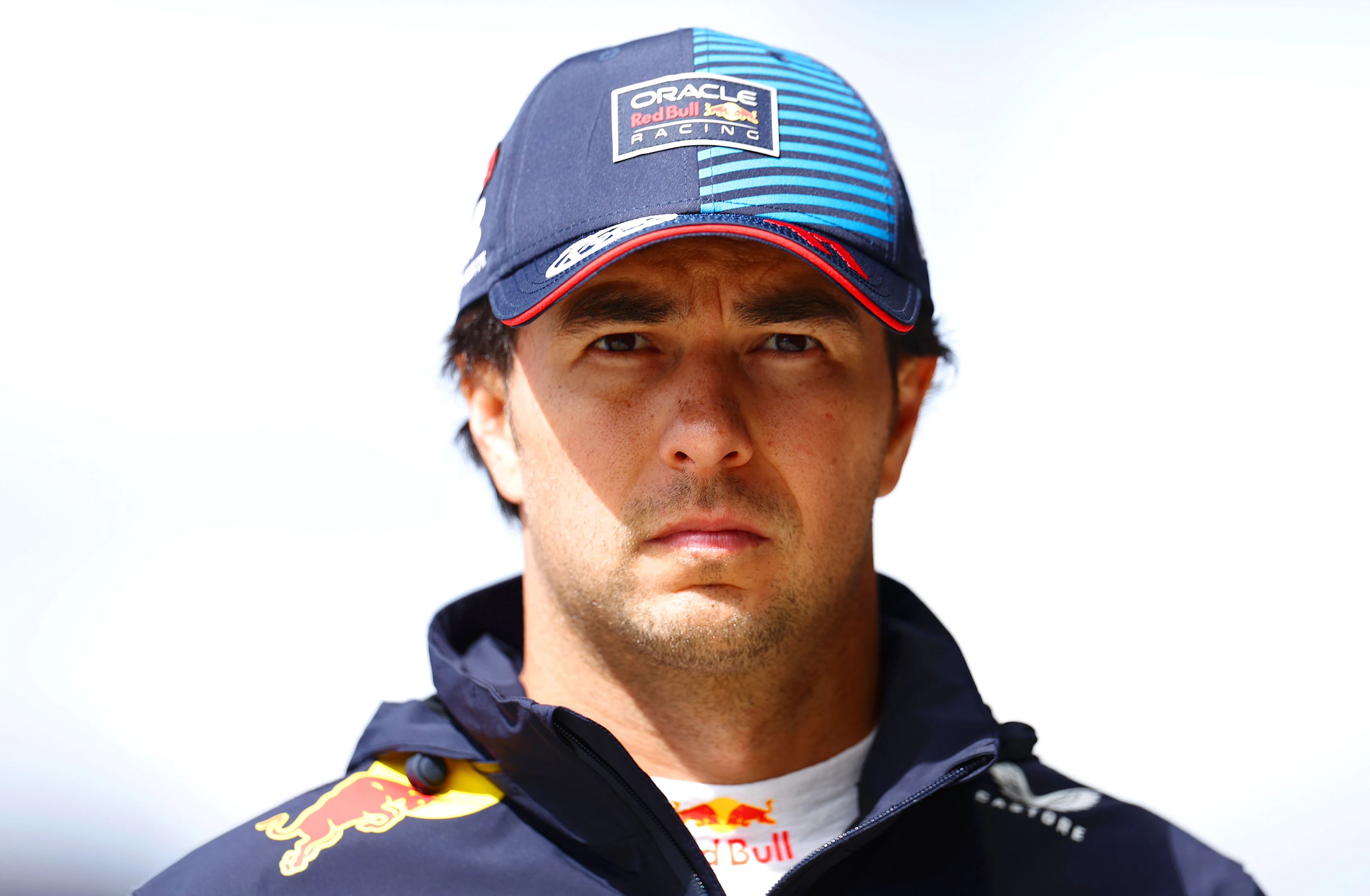 NORTHAMPTON, ENGLAND - JULY 06: 19th placed qualifier Sergio Perez of Mexico and Oracle Red Bull