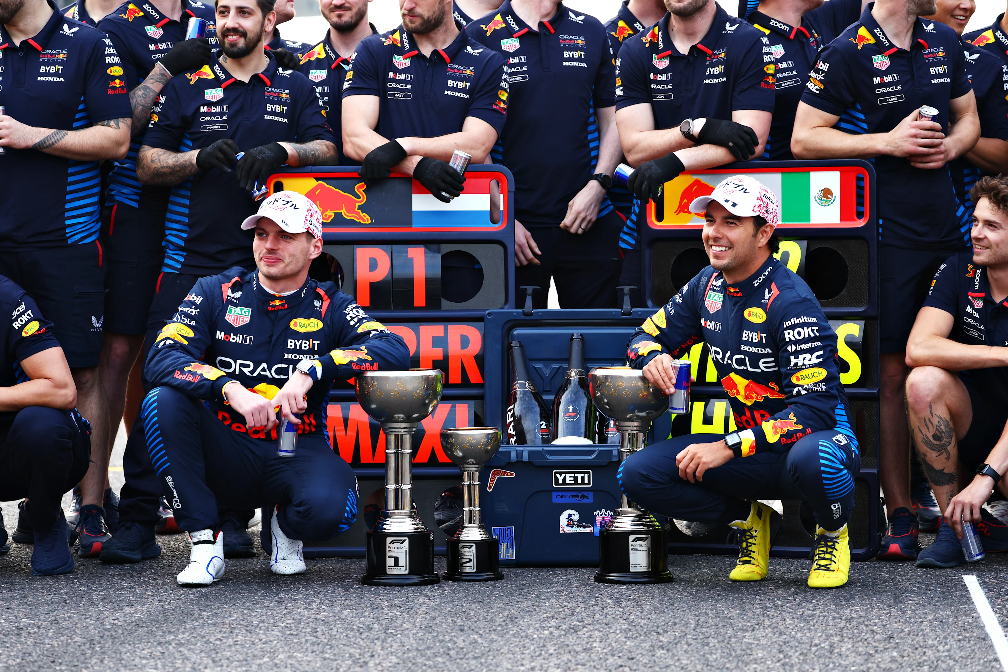 SUZUKA, JAPAN - APRIL 07: Race winner Max Verstappen of the Netherlands and Oracle Red Bull Racing
