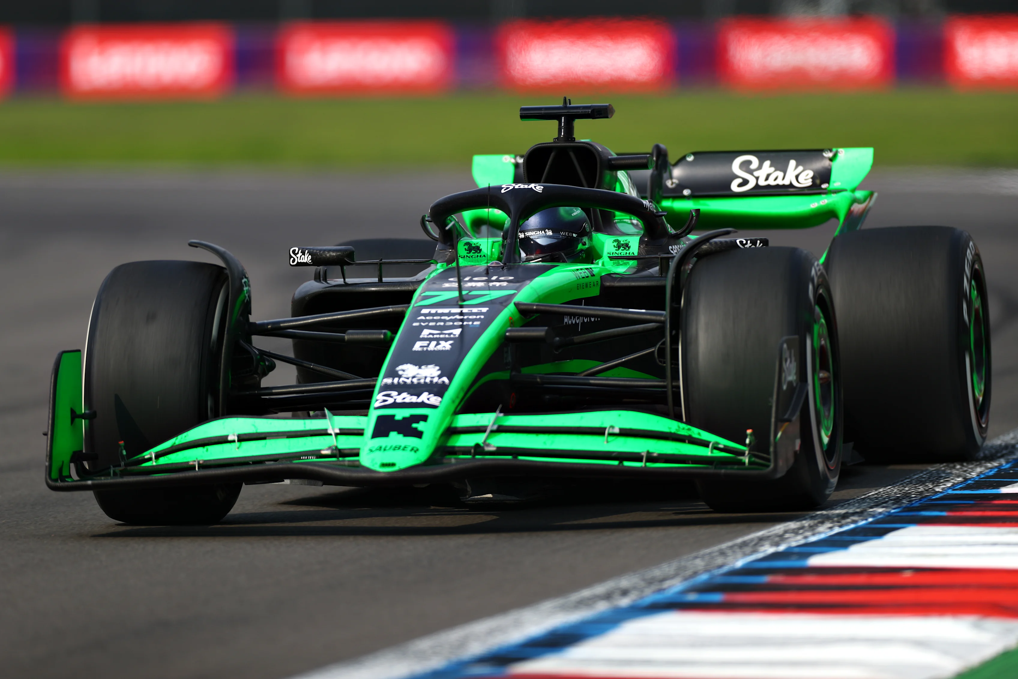 MEXICO CITY, MEXICO - OCTOBER 27: Valtteri Bottas of Finland driving the (77) Kick Sauber C44 Ferrari on track during the F1 Grand Prix of Mexico at Autodromo Hermanos Rodriguez on October 27, 2024 in Mexico City, Mexico. (Photo by Peter Fox - Formula 1/Formula 1 via Getty Images)