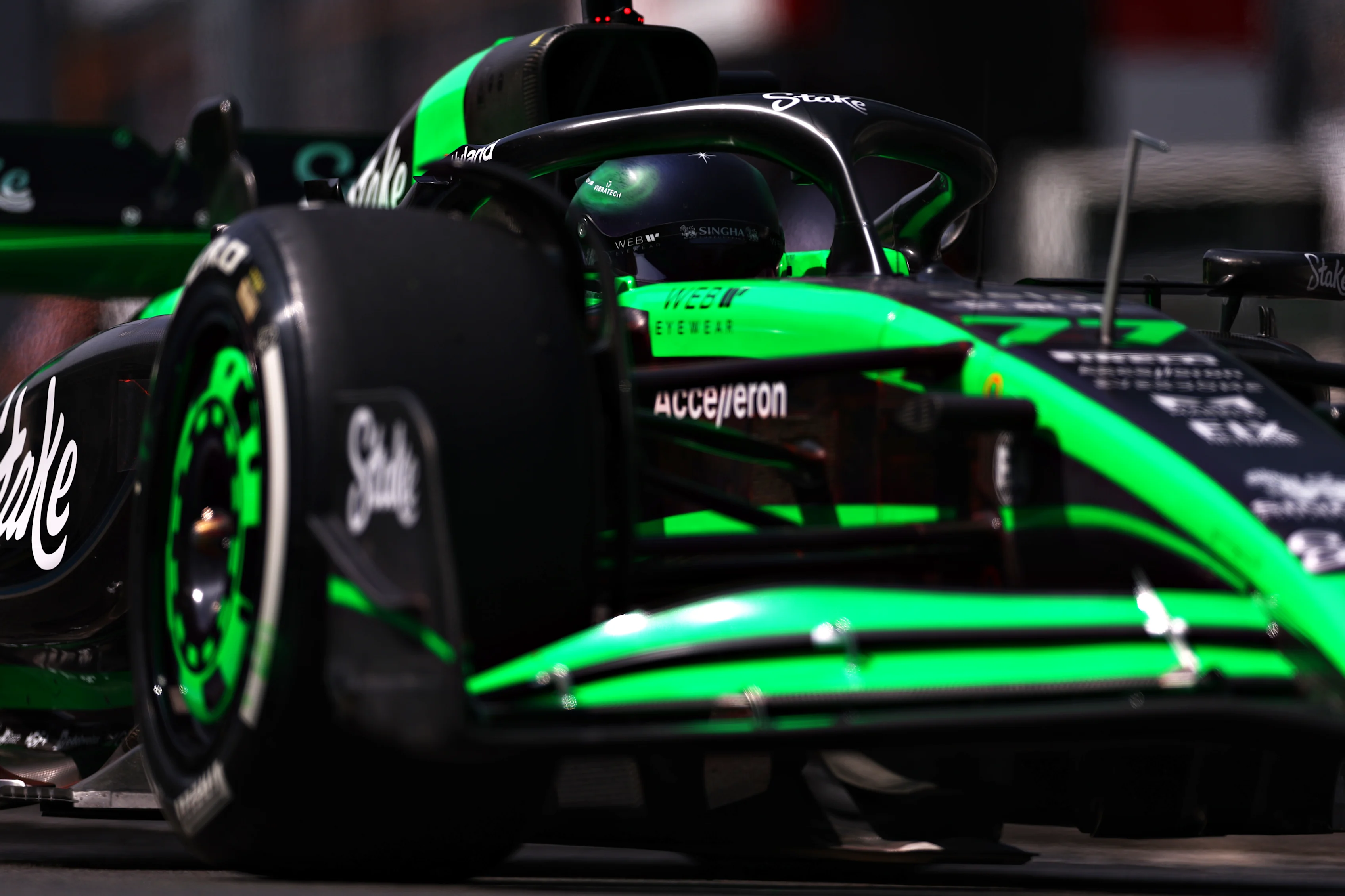 MEXICO CITY, MEXICO - OCTOBER 25: Valtteri Bottas of Finland driving the (77) Kick Sauber C44 Ferrari in the Pitlane during practice ahead of the F1 Grand Prix of Mexico at Autodromo Hermanos Rodriguez on October 25, 2024 in Mexico City, Mexico. (Photo by Bryn Lennon - Formula 1/Formula 1 via Getty Images)