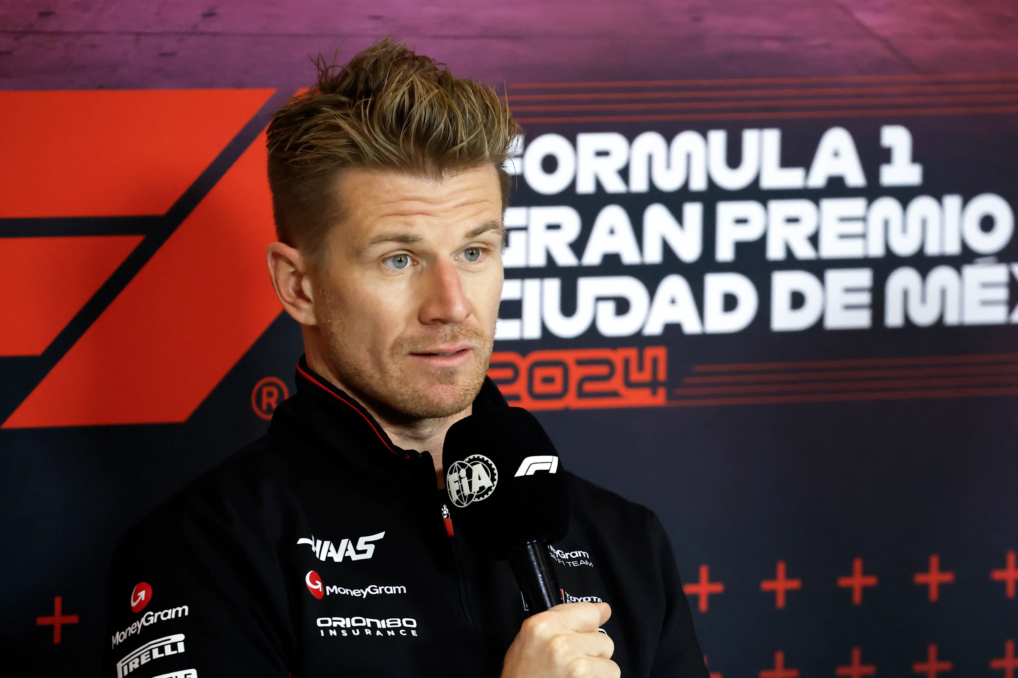 MEXICO CITY, MEXICO - OCTOBER 24: Nico Hulkenberg attends the Drivers Press Conference during previews ahead of the F1 Grand Prix of Mexico at Autodromo Hermanos Rodriguez on October 24, 2024 in Mexico City, Mexico. (Photo by Chris Graythen/Getty Images)