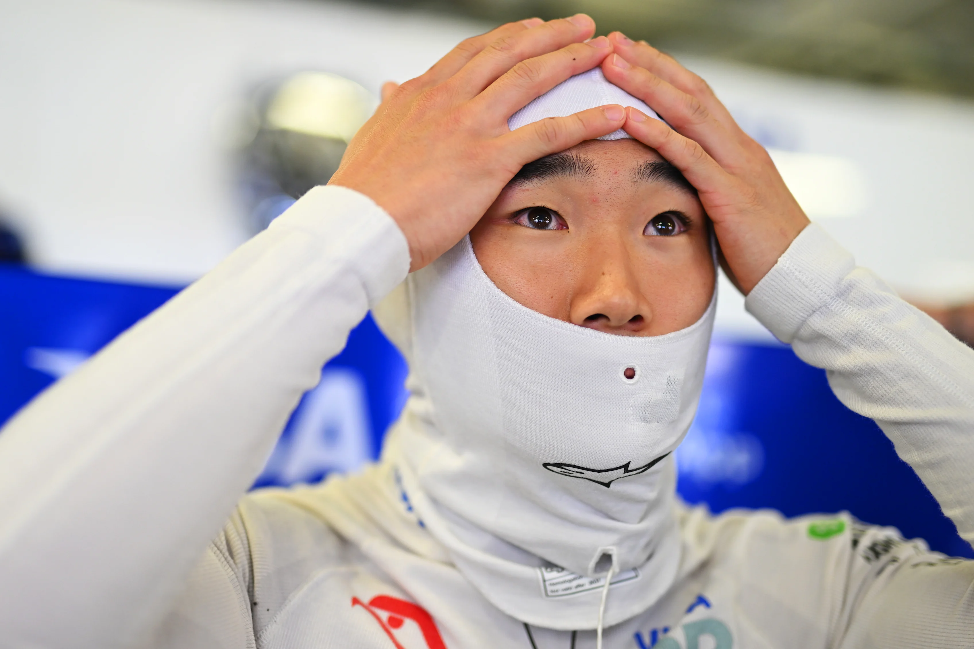 MEXICO CITY, MEXICO - OCTOBER 26: Yuki Tsunoda of Japan and Visa Cash App RB prepares to drive in the garage during qualifying ahead of the F1 Grand Prix of Mexico at Autodromo Hermanos Rodriguez on October 26, 2024 in Mexico City, Mexico. (Photo by Rudy Carezzevoli/Getty Images)