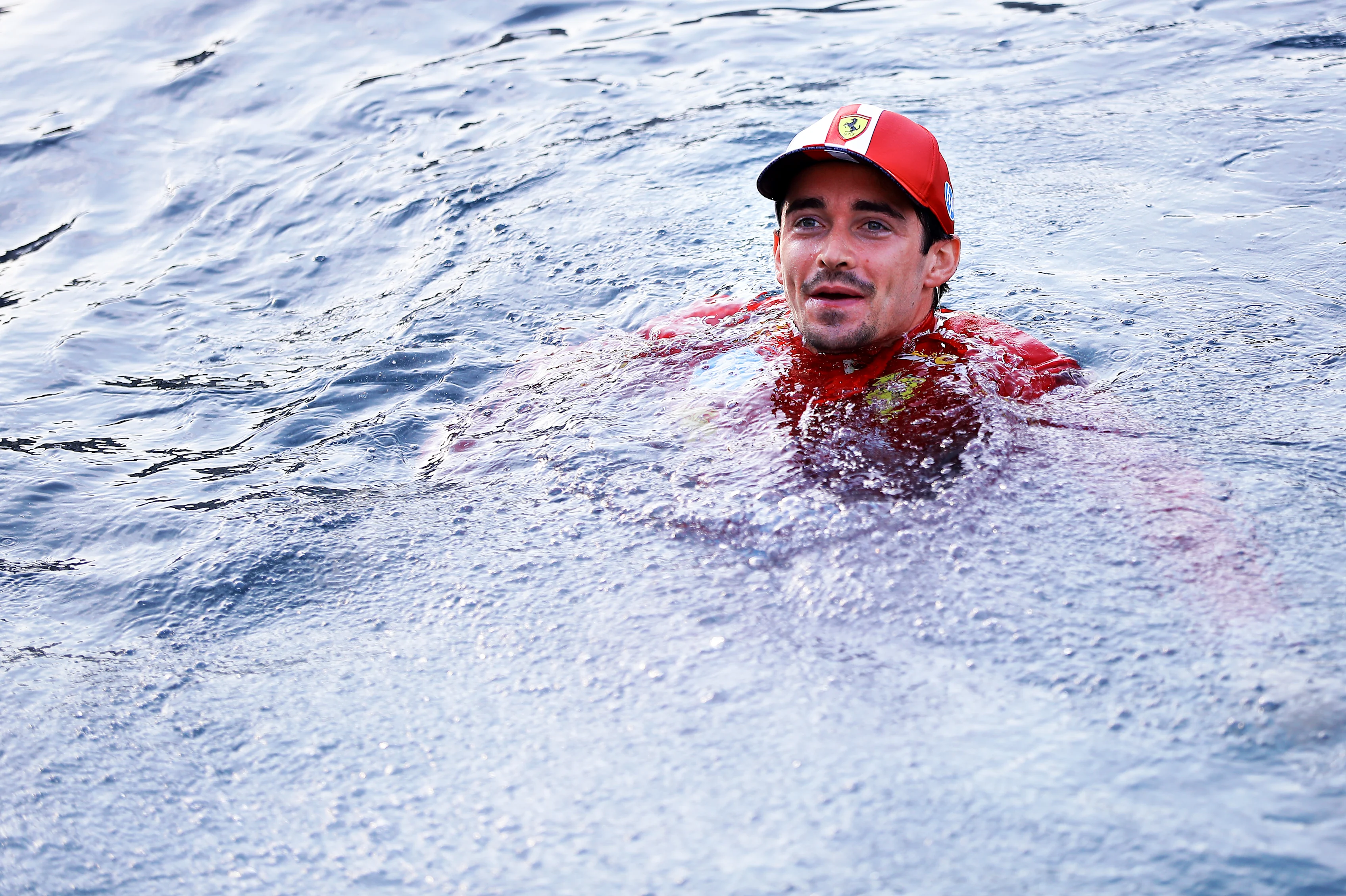 MONTE-CARLO, MONACO - MAY 26: Race winner Charles Leclerc of Monaco and Ferrari celebrates by