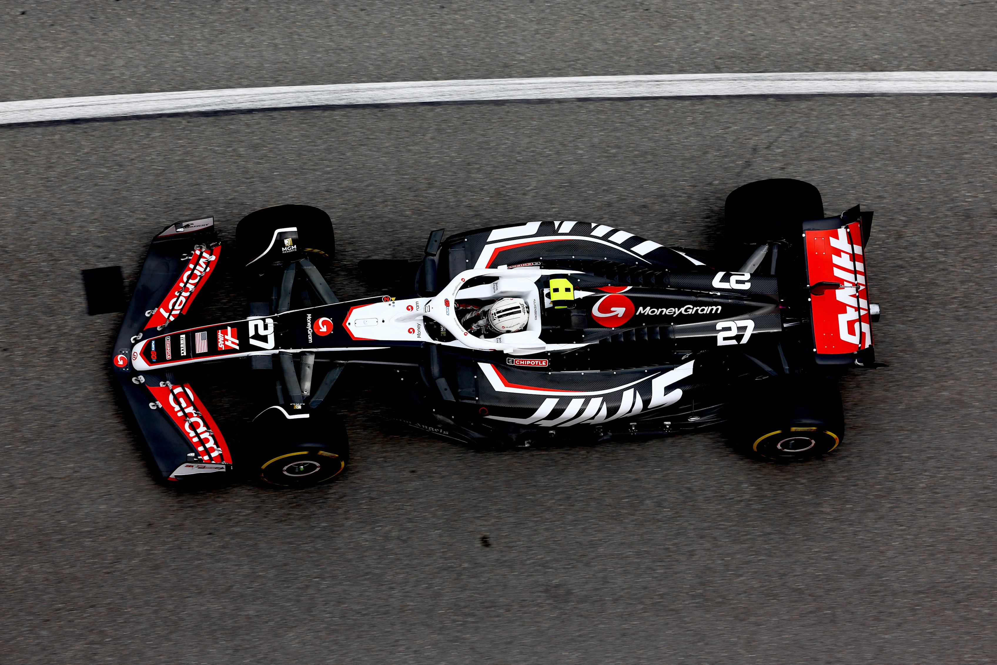 MONTE-CARLO, MONACO - MAY 24: Nico Hulkenberg of Germany driving the (27) Haas F1 VF-24 Ferrari on track during practice ahead of the F1 Grand Prix of Monaco at Circuit de Monaco on May 24, 2024 in Monte-Carlo, Monaco. (Photo by Mark Thompson/Getty Images)