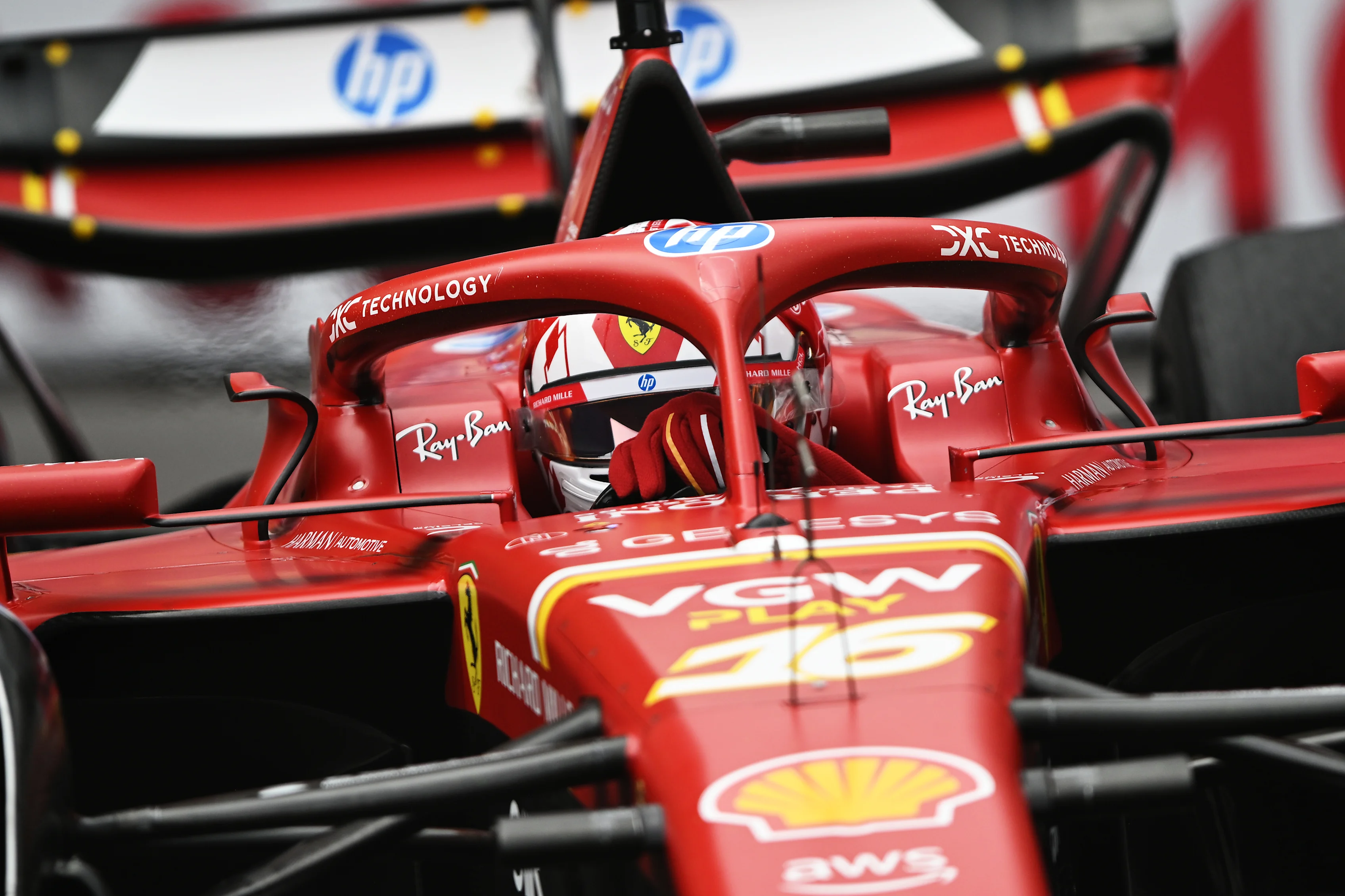 MONTE-CARLO, MONACO - MAY 24: Charles Leclerc of Monaco driving the (16) Ferrari SF-24 on track during practice ahead of the F1 Grand Prix of Monaco at Circuit de Monaco on May 24, 2024 in Monte-Carlo, Monaco. (Photo by Rudy Carezzevoli/Getty Images)