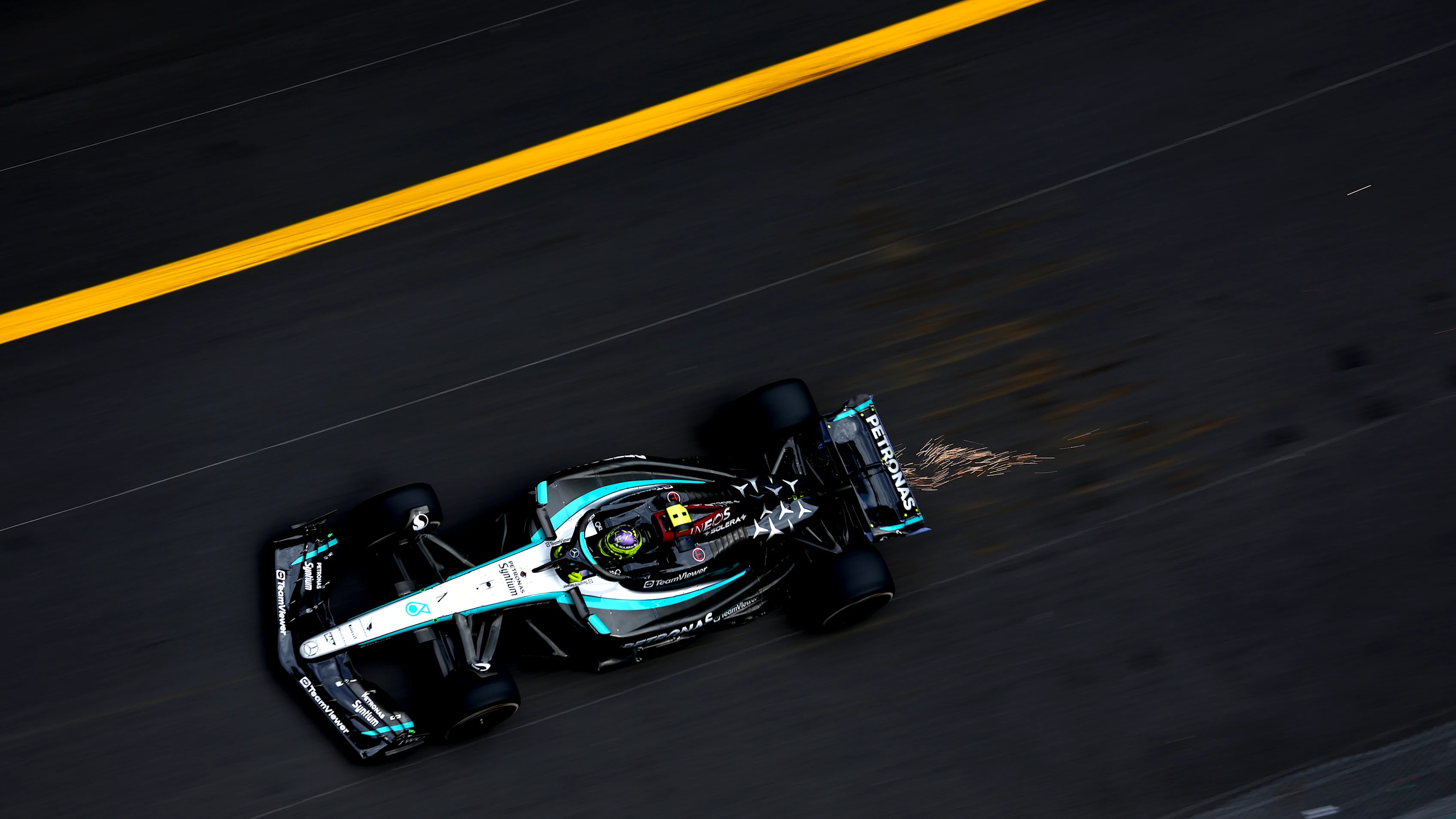 MONTE-CARLO, MONACO - MAY 24: Lewis Hamilton of Great Britain driving the (44) Mercedes AMG Petronas F1 Team W15 on track during practice ahead of the F1 Grand Prix of Monaco at Circuit de Monaco on May 24, 2024 in Monte-Carlo, Monaco. (Photo by Bryn Lennon - Formula 1/Formula 1 via Getty Images)