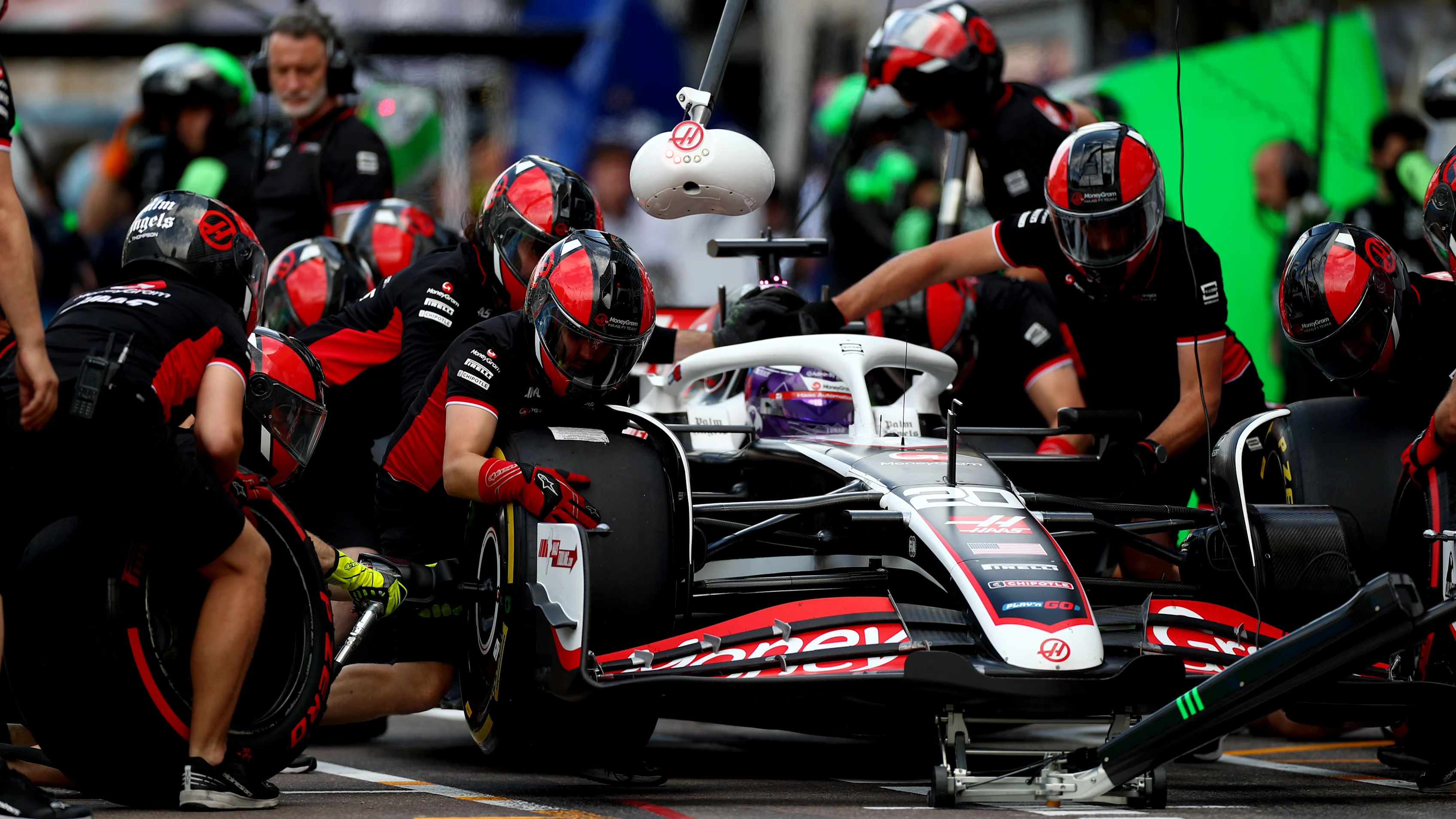 MONTE-CARLO, MONACO - MAY 24: Kevin Magnussen of Denmark driving the (20) Haas F1 VF-24 Ferrari in