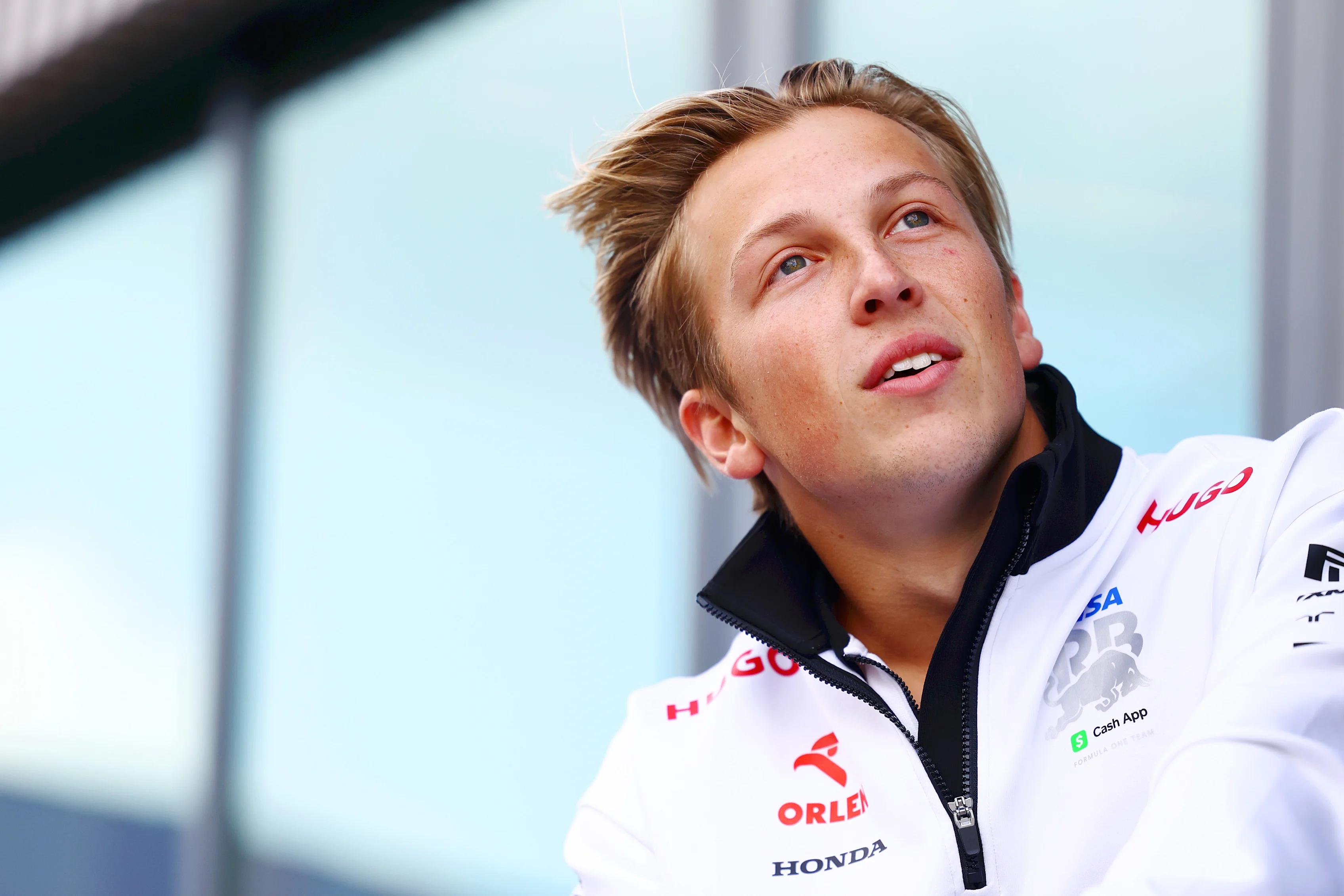 ZANDVOORT, NETHERLANDS - AUGUST 25: Liam Lawson of New Zealand and Visa Cash App RB looks on in the