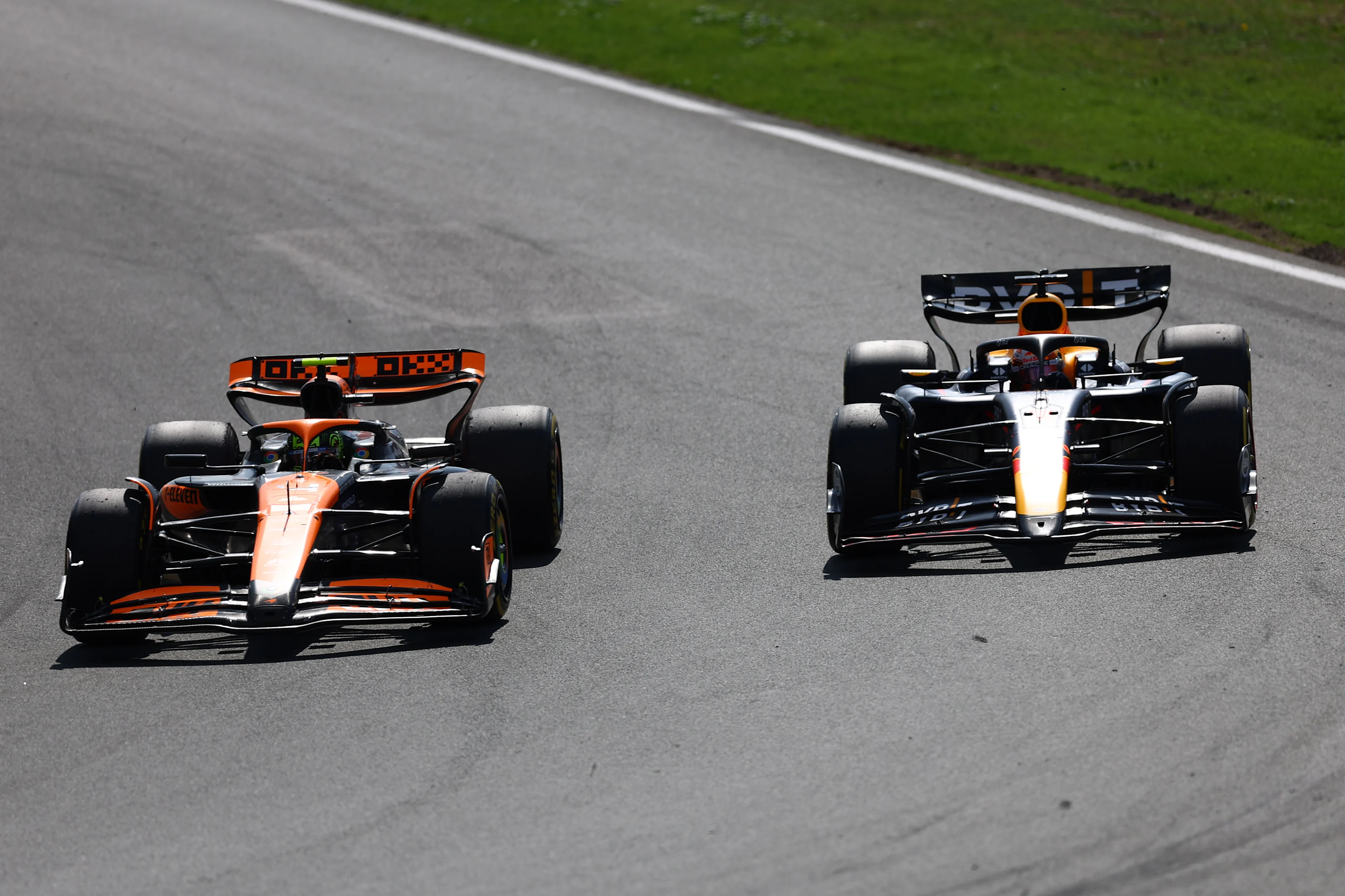 ZANDVOORT, NETHERLANDS - AUGUST 25: Lando Norris of Great Britain driving the (4) McLaren MCL38