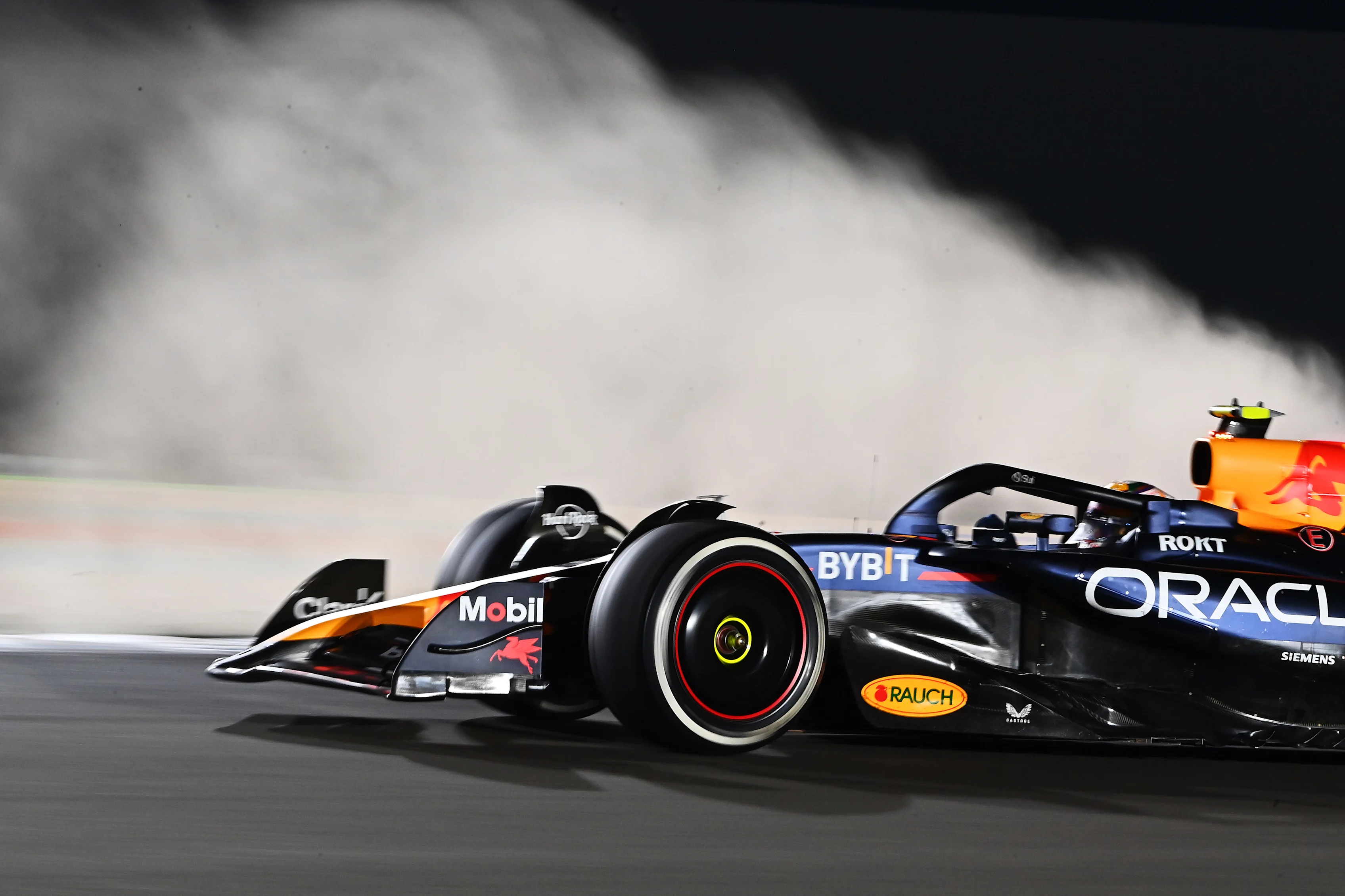 LUSAIL CITY, QATAR - DECEMBER 01: Sergio Perez of Mexico driving the (11) Oracle Red Bull Racing