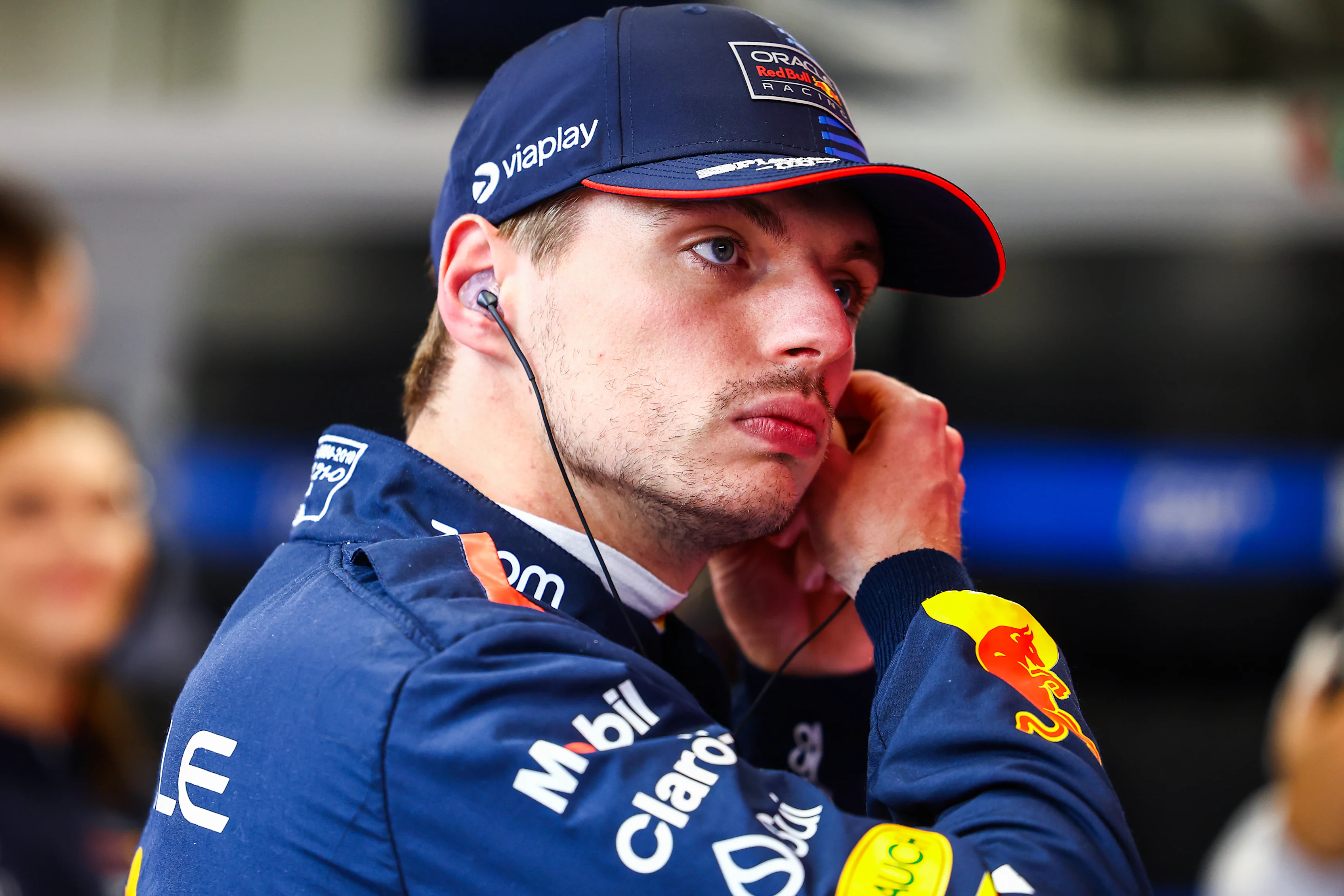 Max Verstappen prepares to drive in the garage prior to Sprint Qualifying ahead of the F1 Grand Prix of Qatar at Lusail International Circuit on November 29, 2024 in Lusail City, Qatar. (Photo by Mark Thompson/Getty Images)