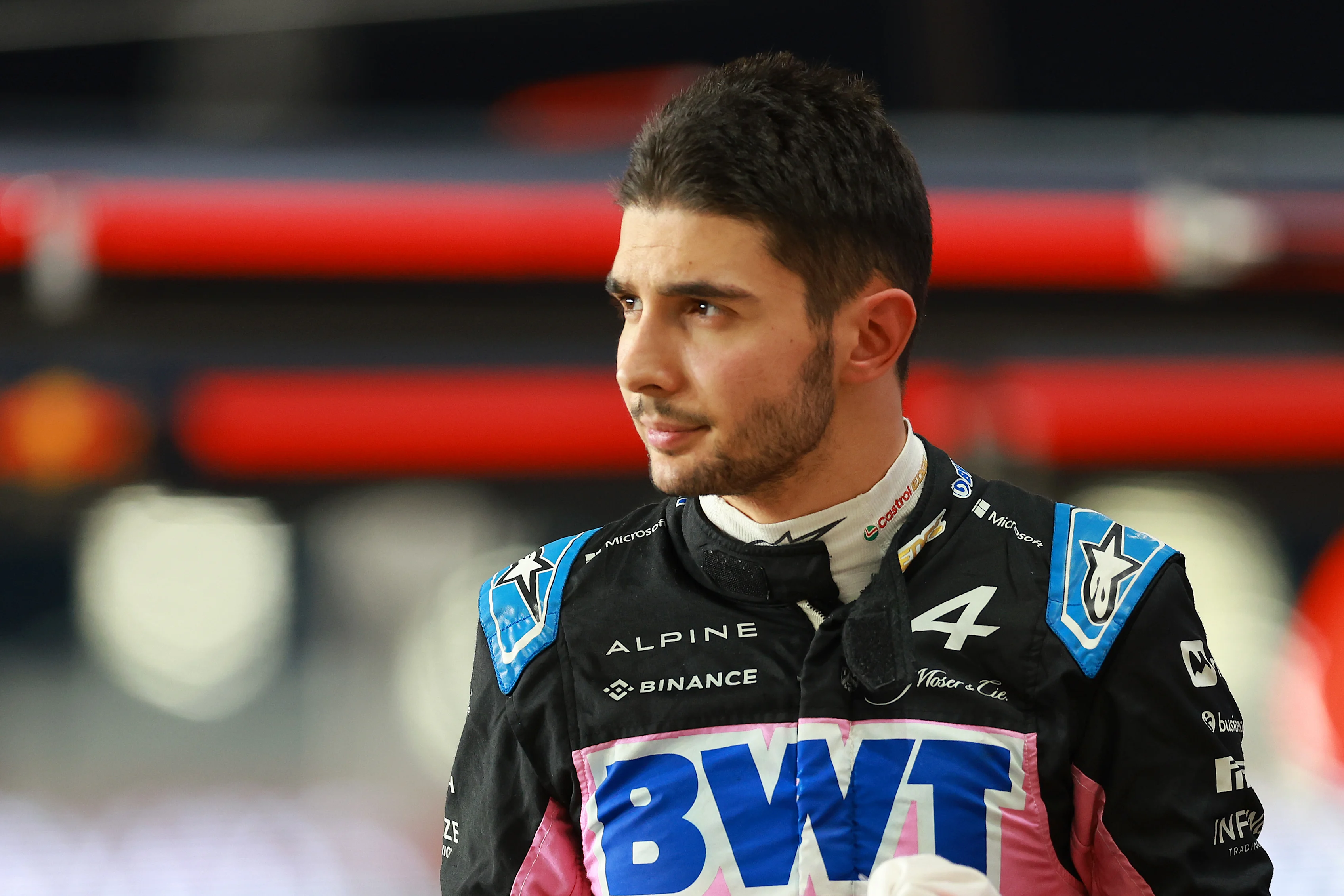 LUSAIL CITY, QATAR - NOVEMBER 30: 20th placed qualifier Esteban Ocon of France and Alpine F1 walks