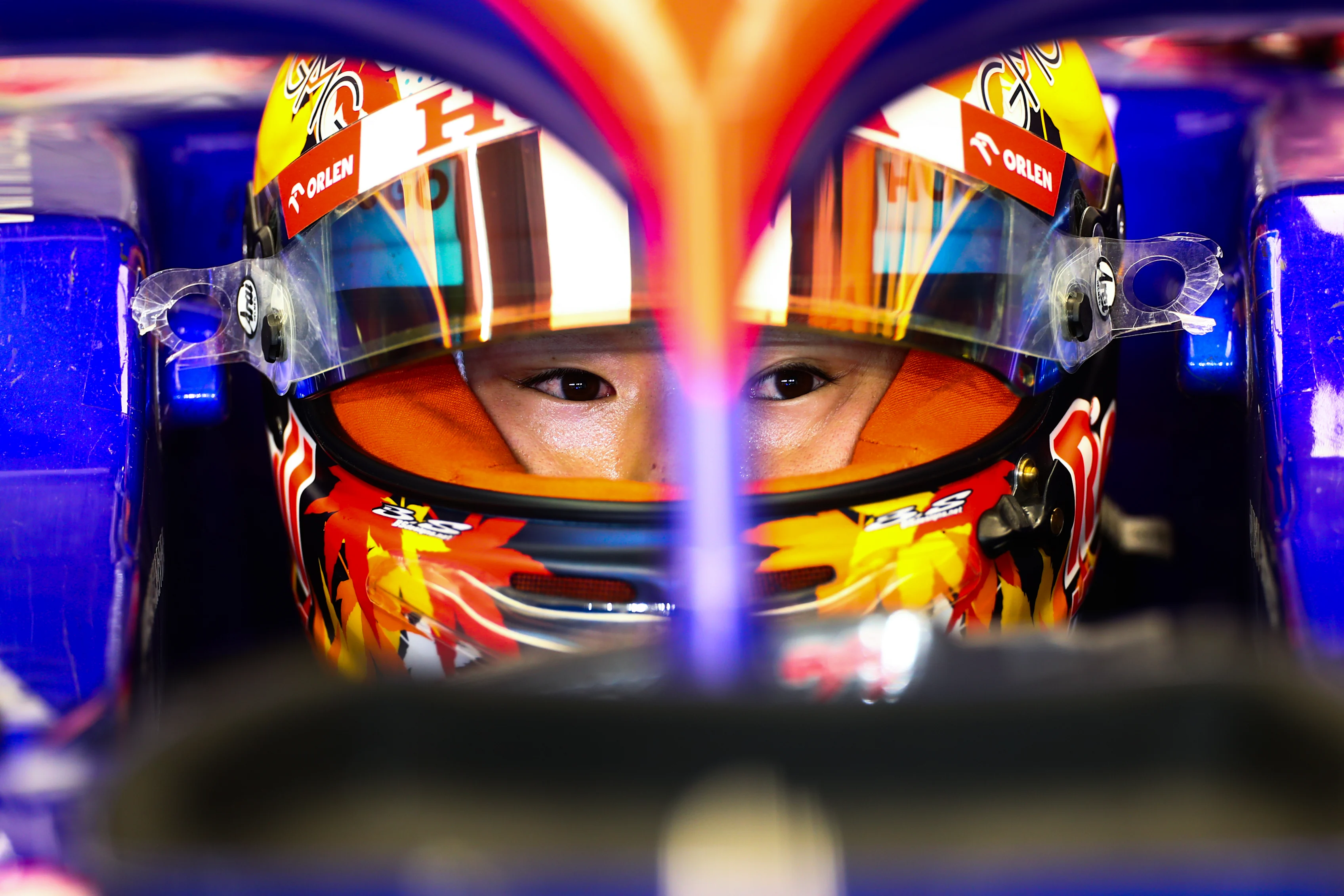 LUSAIL CITY, QATAR - NOVEMBER 30: Yuki Tsunoda of Japan and Visa Cash App RB  during qualifying ahead of the F1 Grand Prix of Qatar at Lusail International Circuit on November 30, 2024 in Lusail City, Qatar. (Photo by Peter Fox/Getty Images)