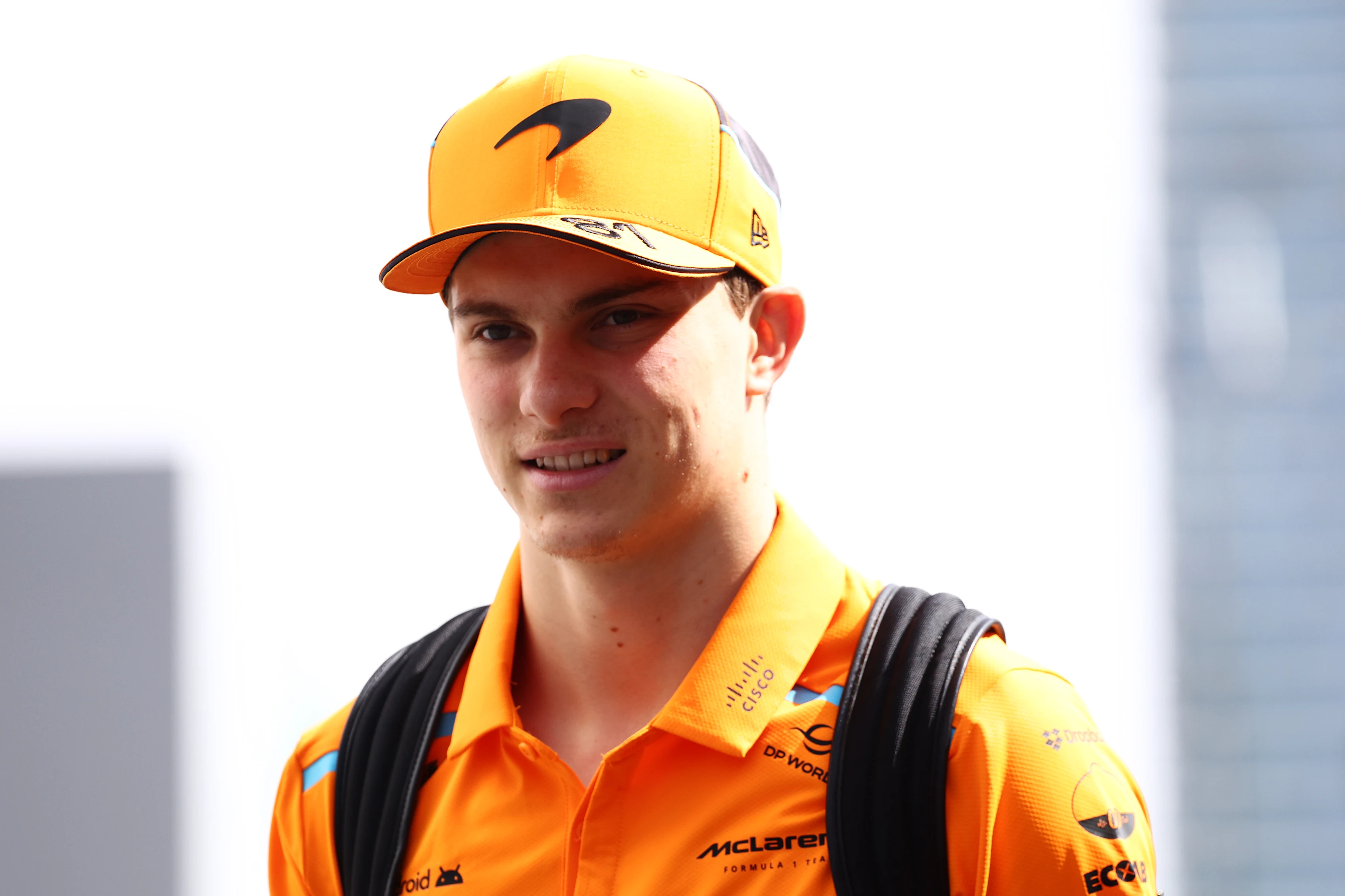 JEDDAH, SAUDI ARABIA - MARCH 09: Oscar Piastri of Australia and McLaren walks in the Paddock prior
